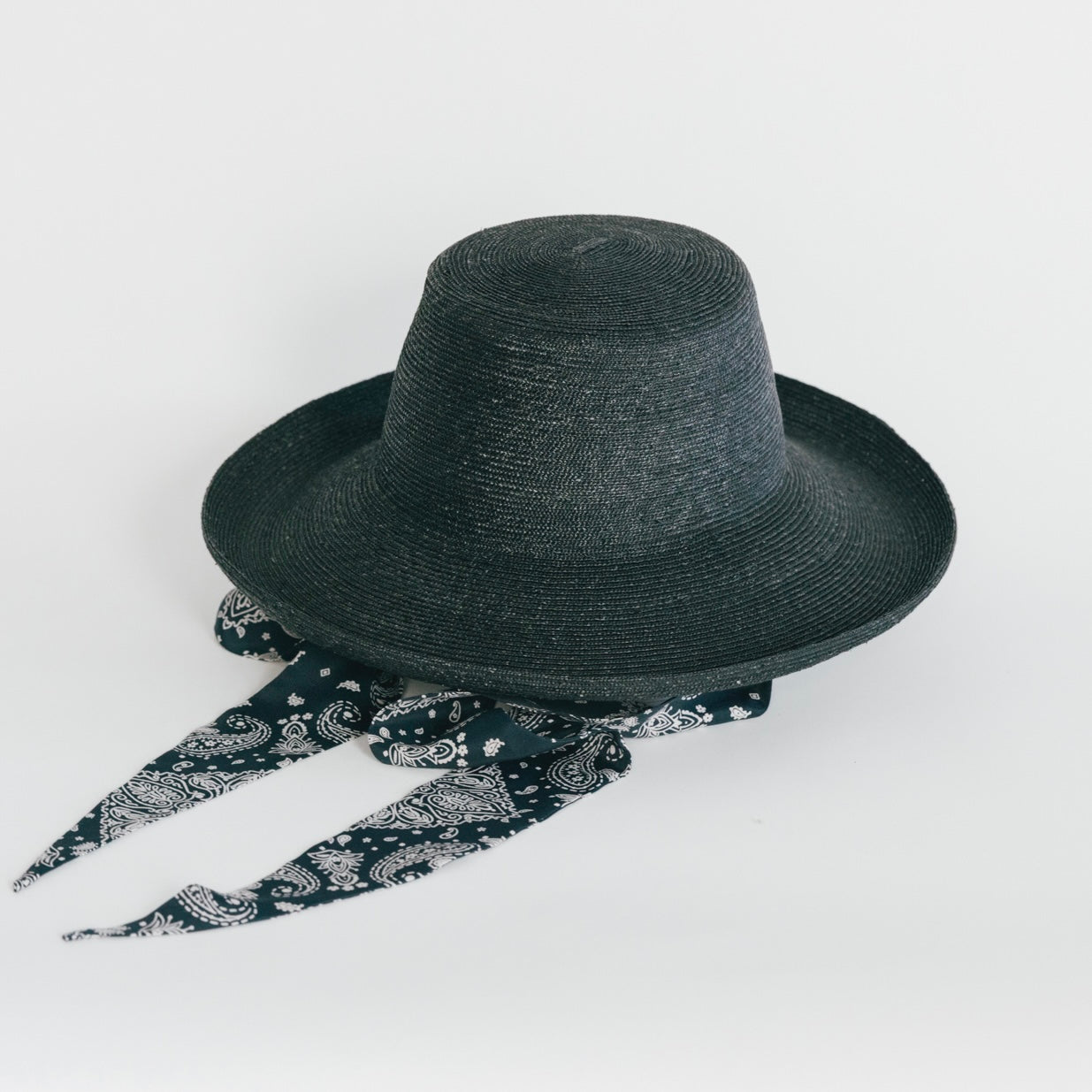 Thin Straw Scarf Hat