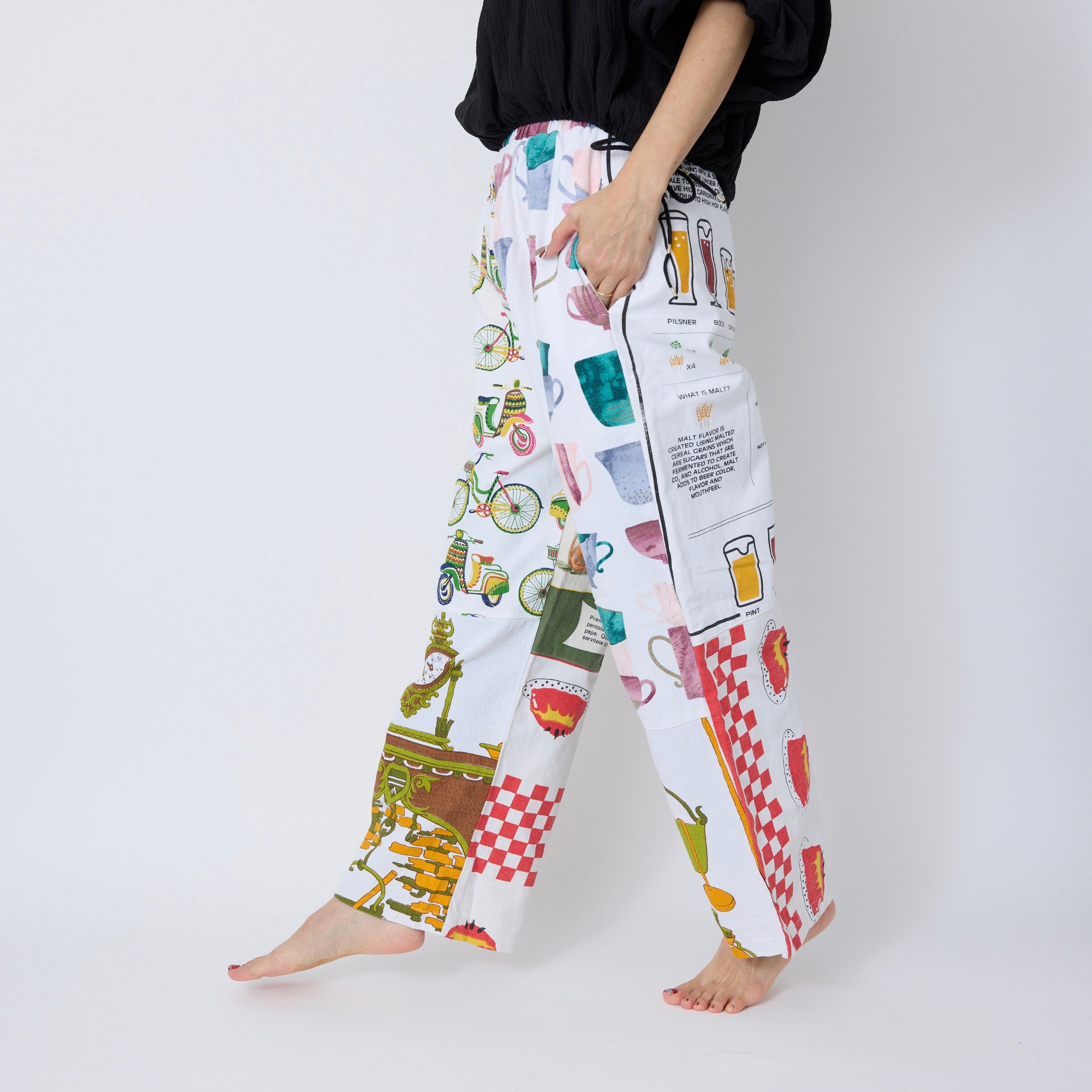 Remake Print Cloth Pants G