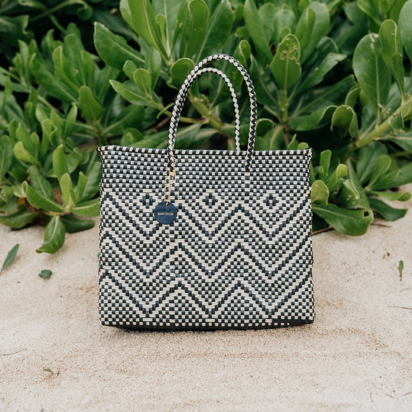 Mercado Bag Bianca -Black&Cream-