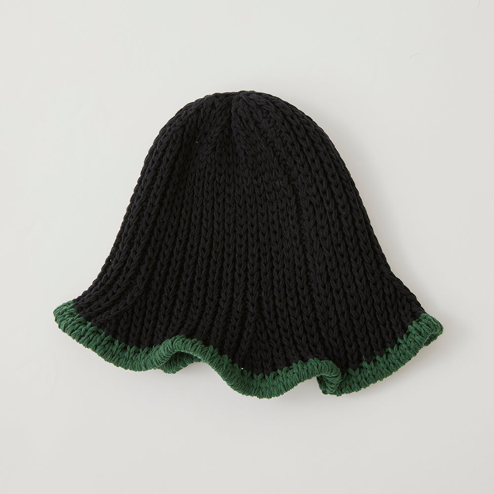 Gorro bicolor de algodón
