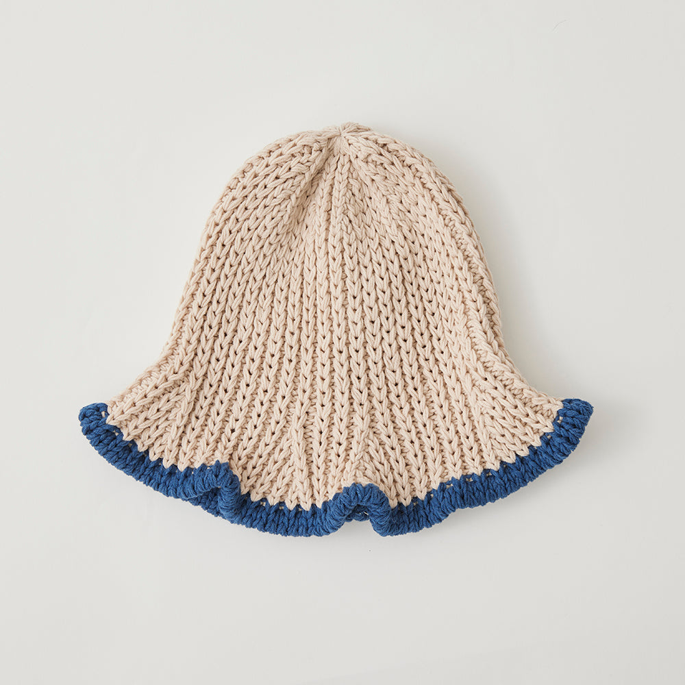 Gorro bicolor de algodón
