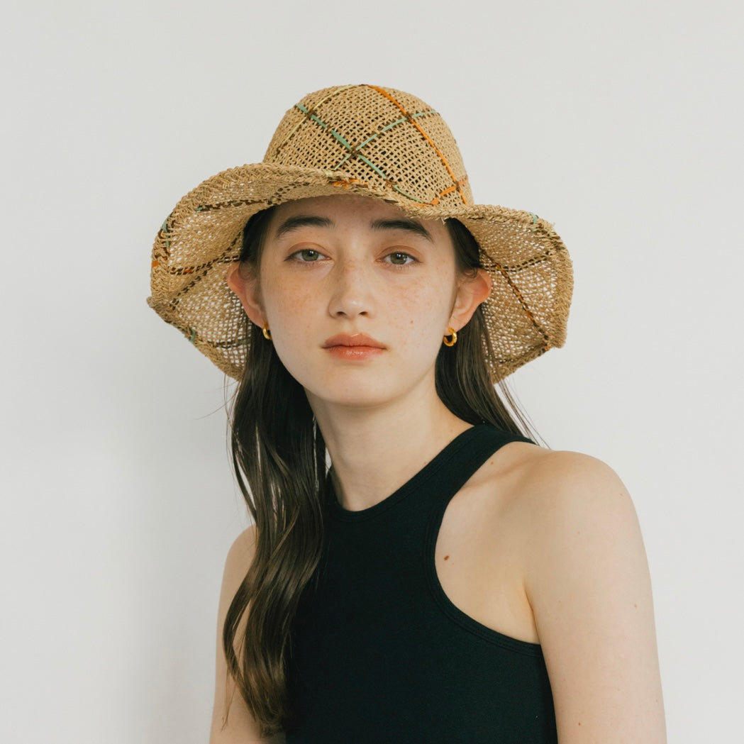 Vintage Check Tulip Hat