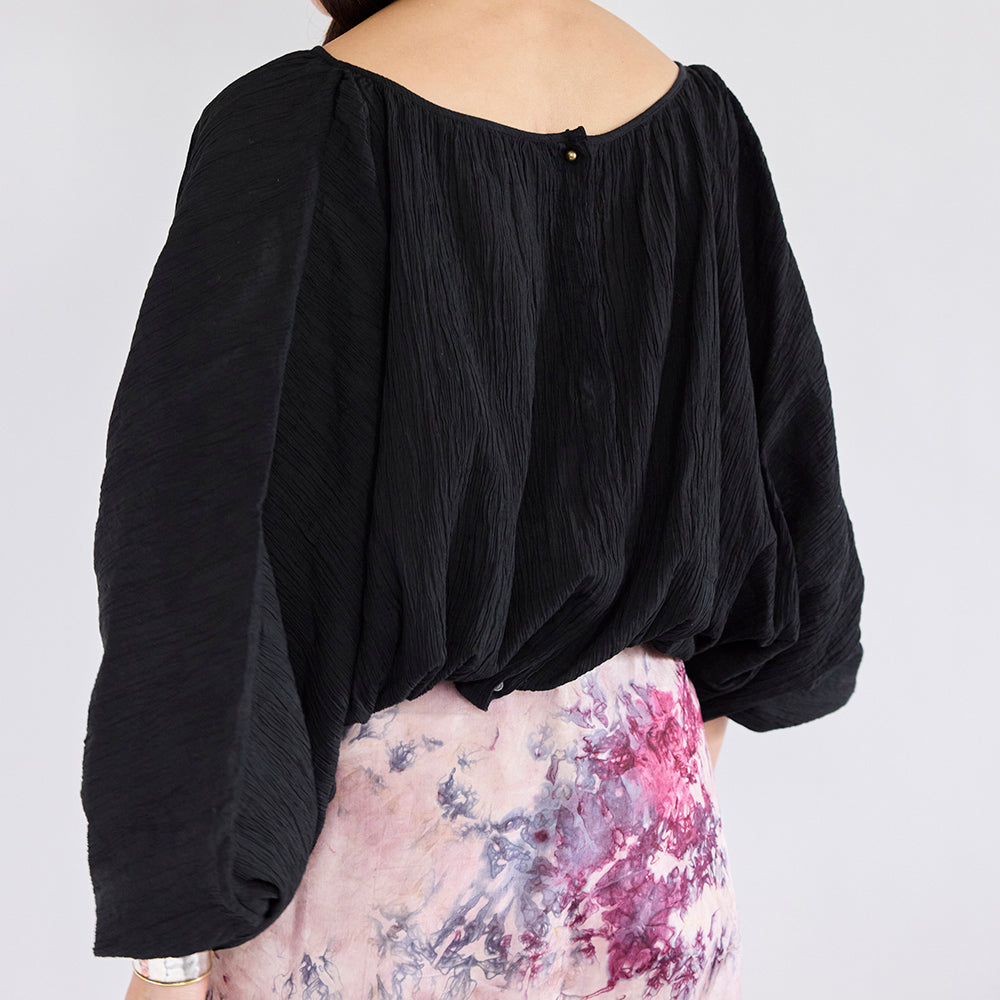 India Cotton Gather Tunic