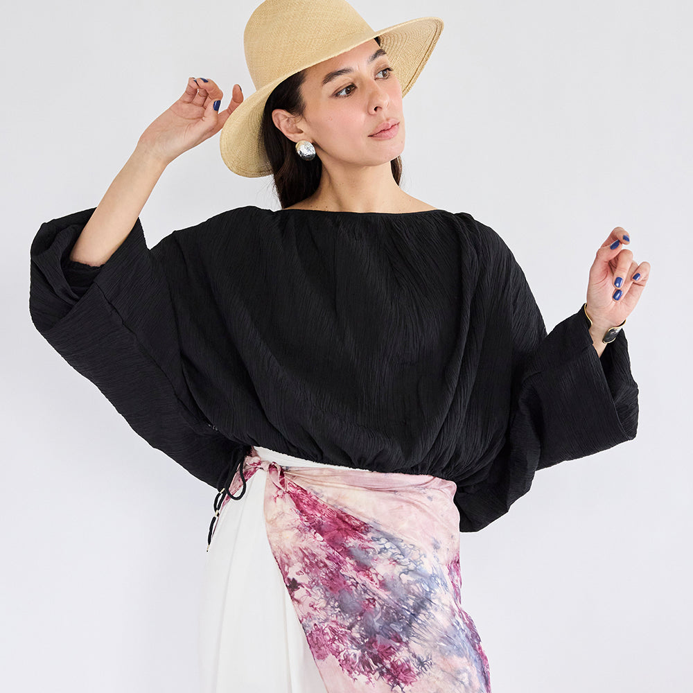 India Cotton Gather Tunic