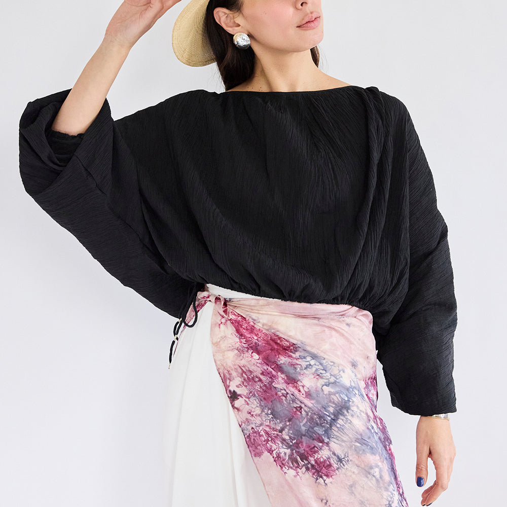 India Cotton Gather Tunic