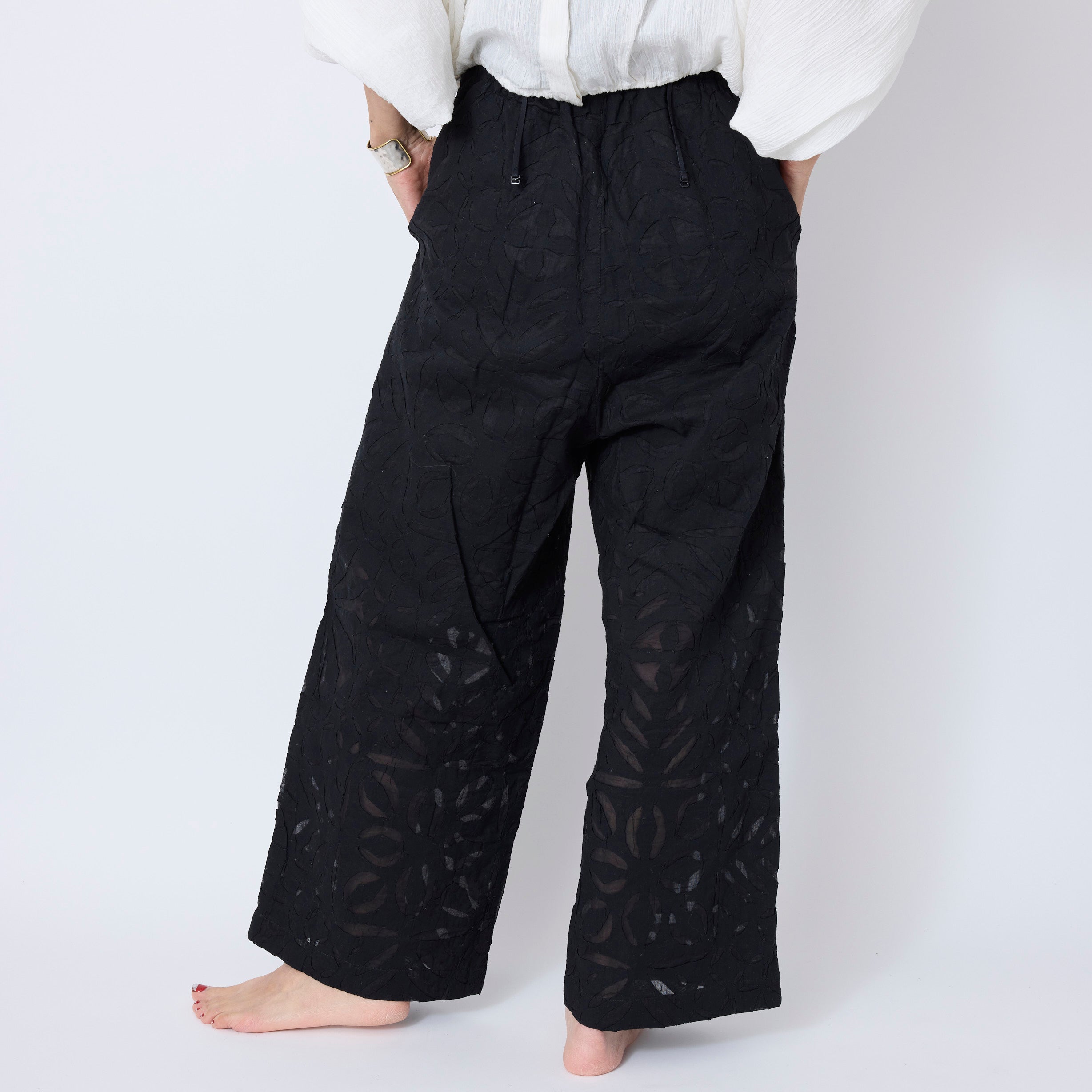 India Cut Work Quilt Pants