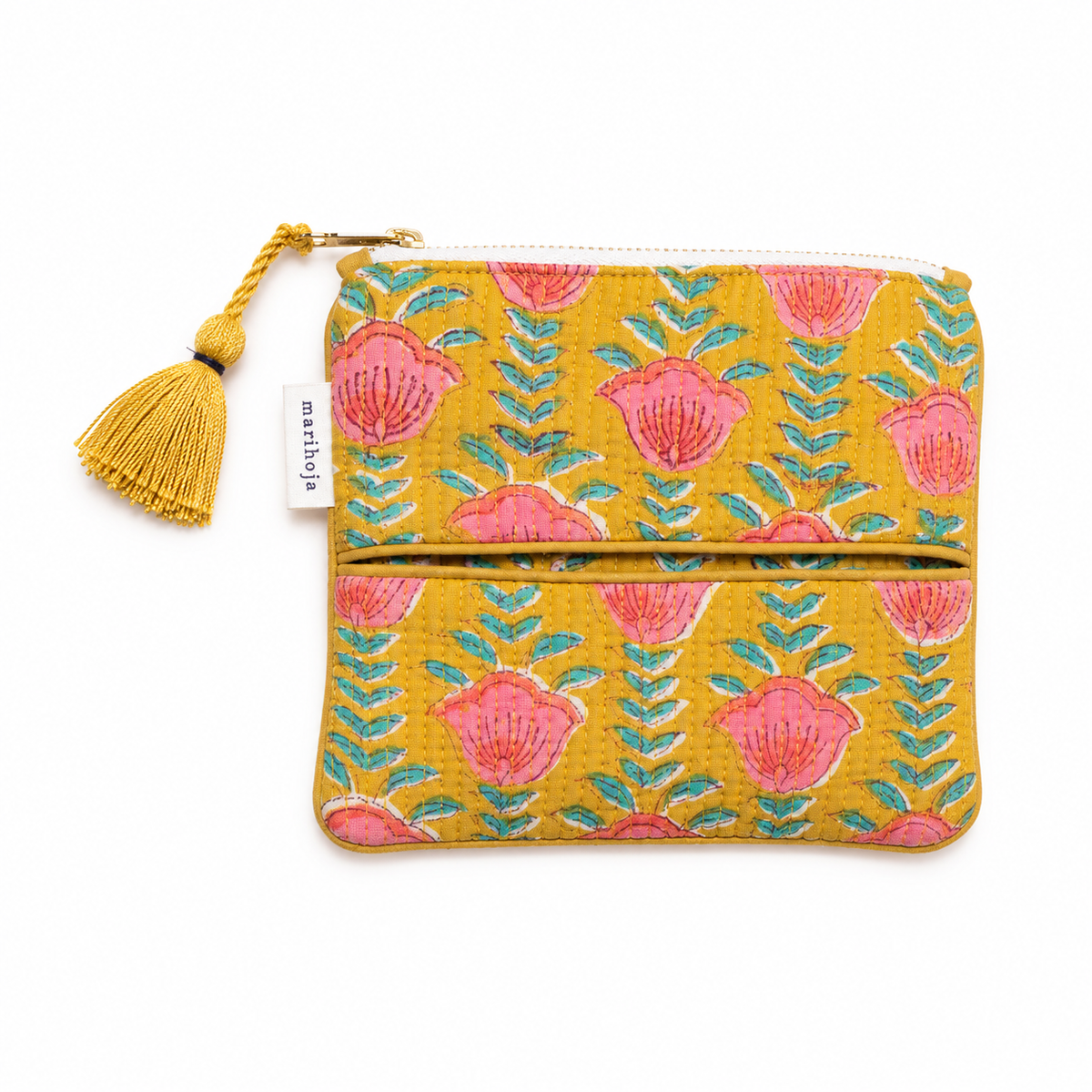 Block Print Kantha Tissue Pouch
