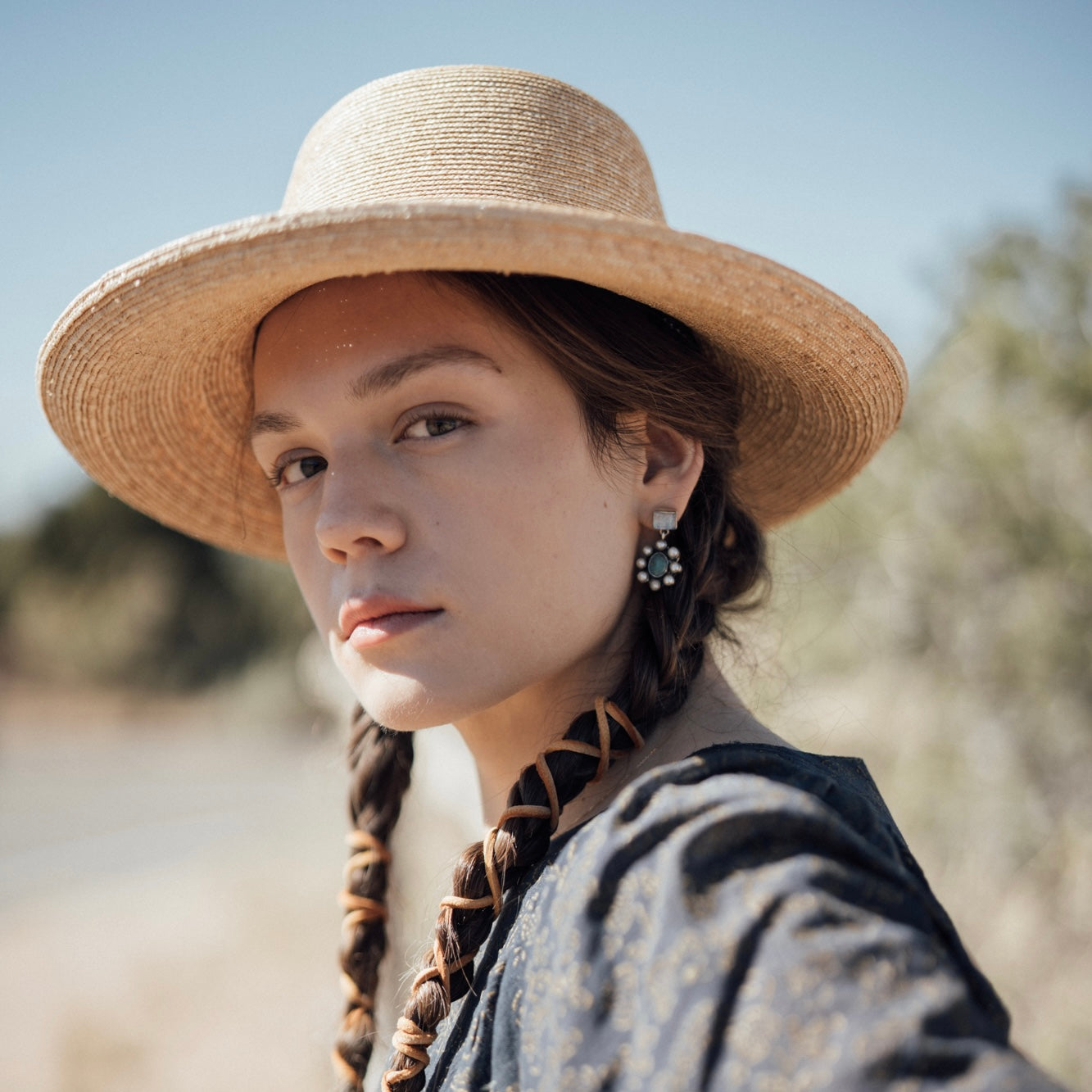 Thin Straw Scarf Hat