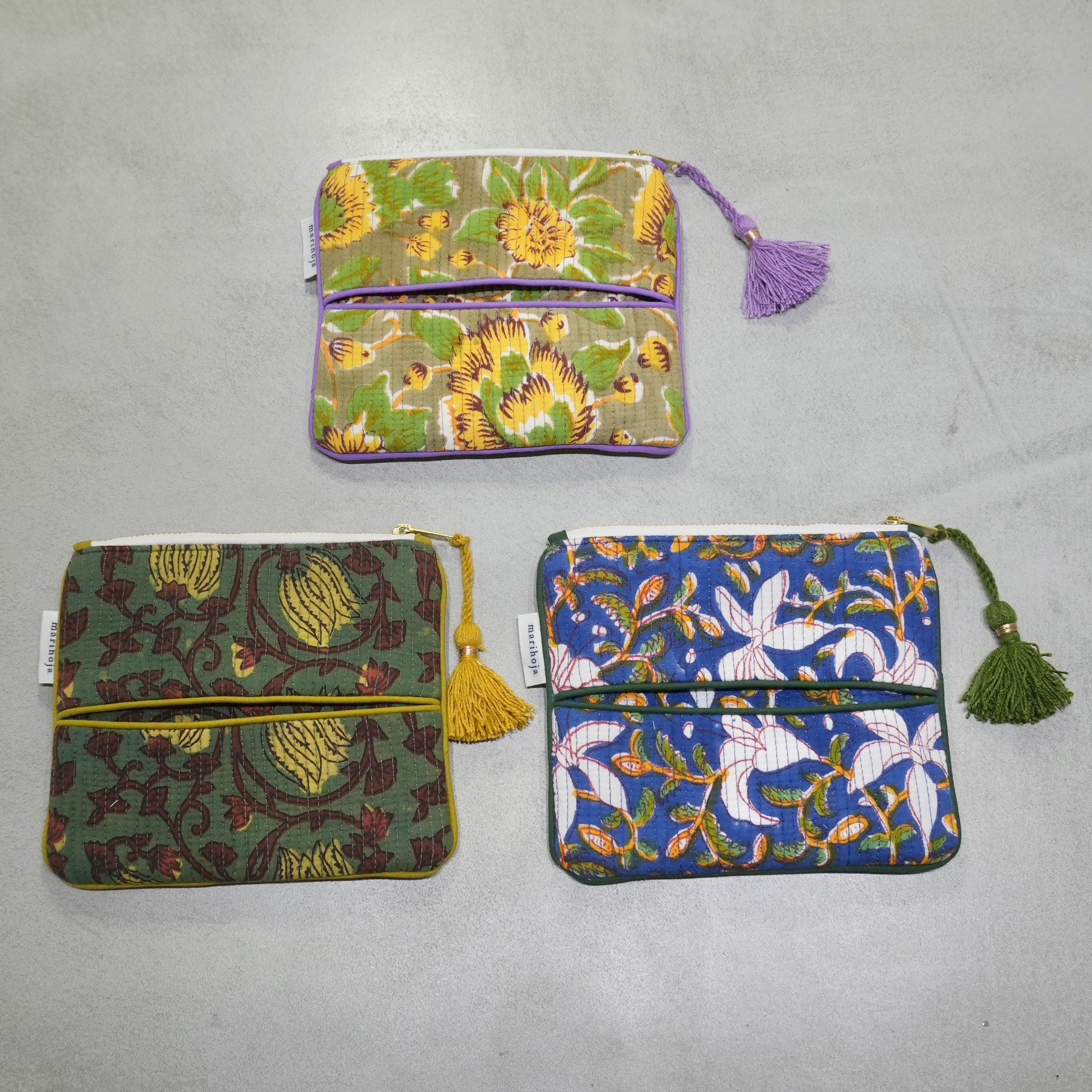 Block Print Kantha Pouch