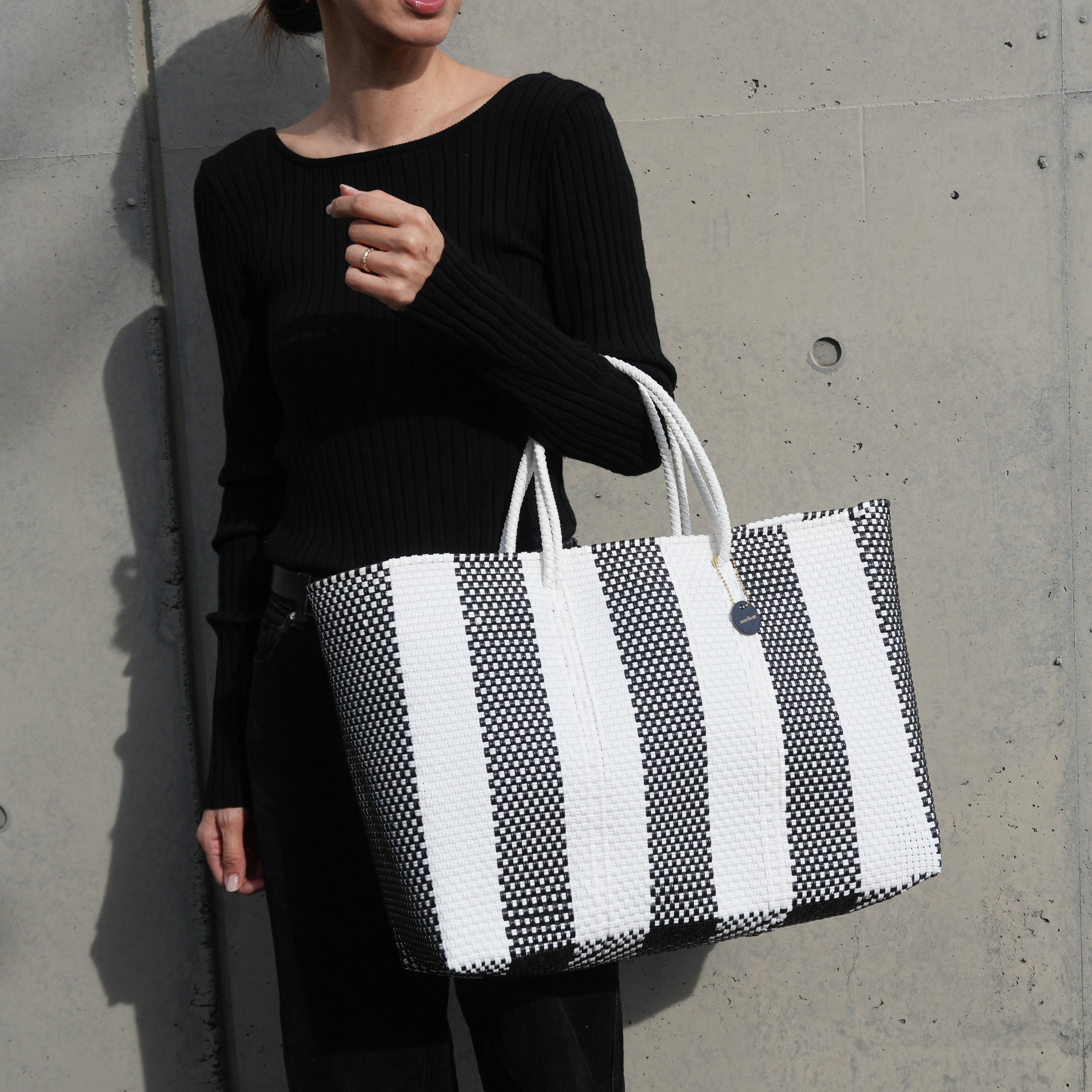 Mercado Bag Isabel (Black&Cream)
