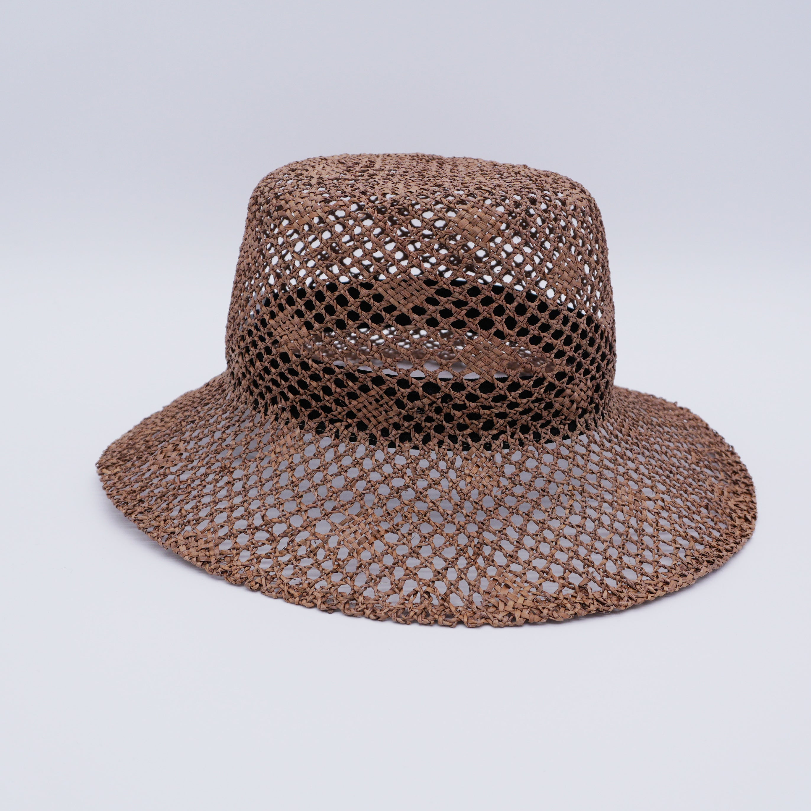 Sombrero plano vintage (mezcla marrón)