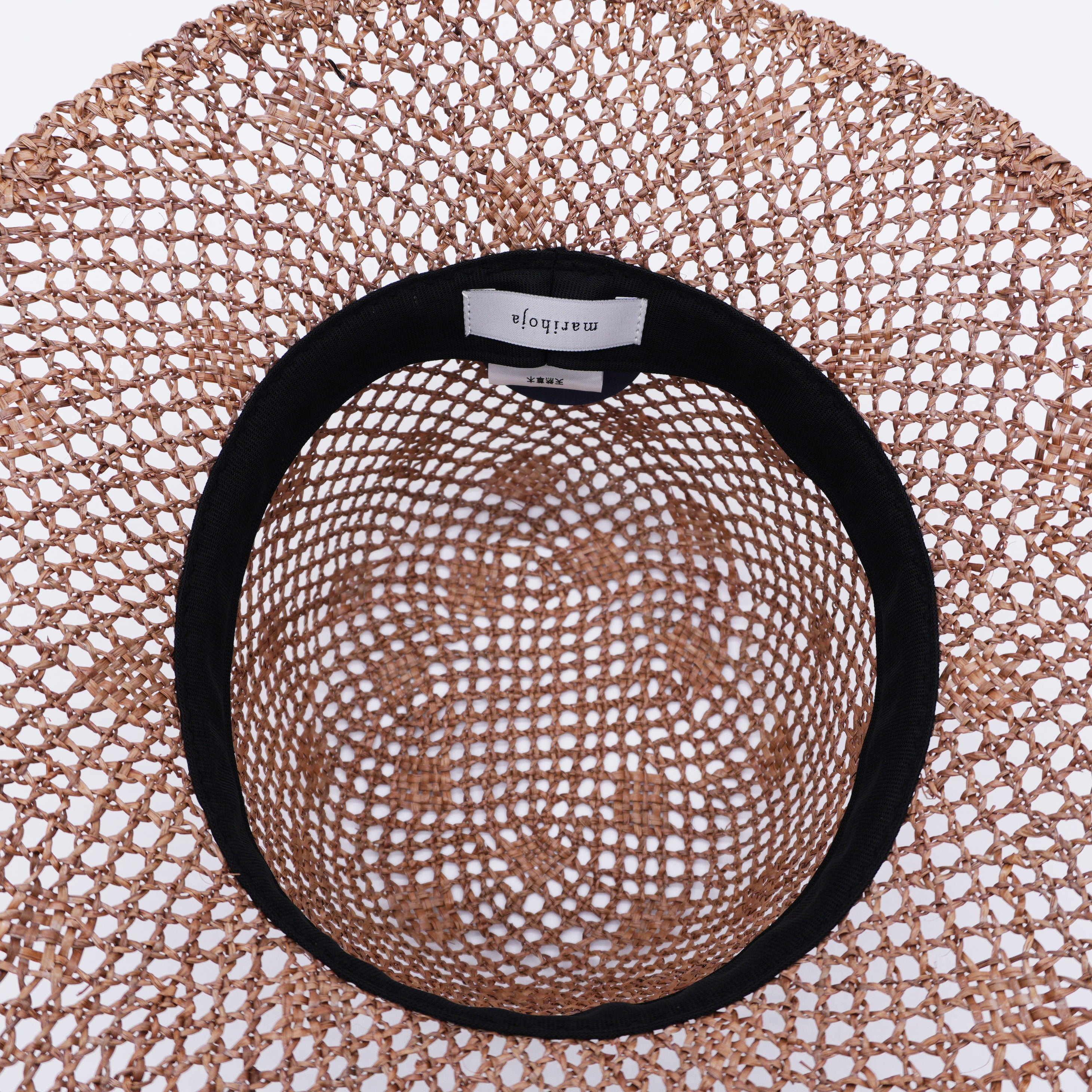 Sombrero plano vintage (mezcla marrón)