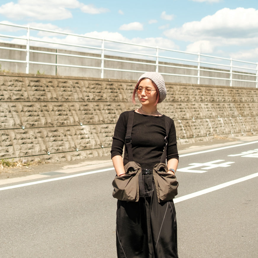 Boina tejida con hilo de topo