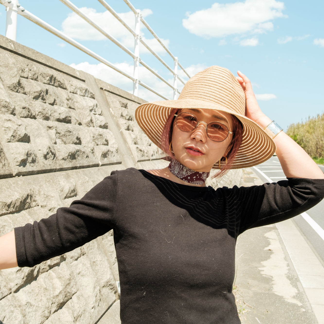 Paper Braid Sheer Fedora Hat