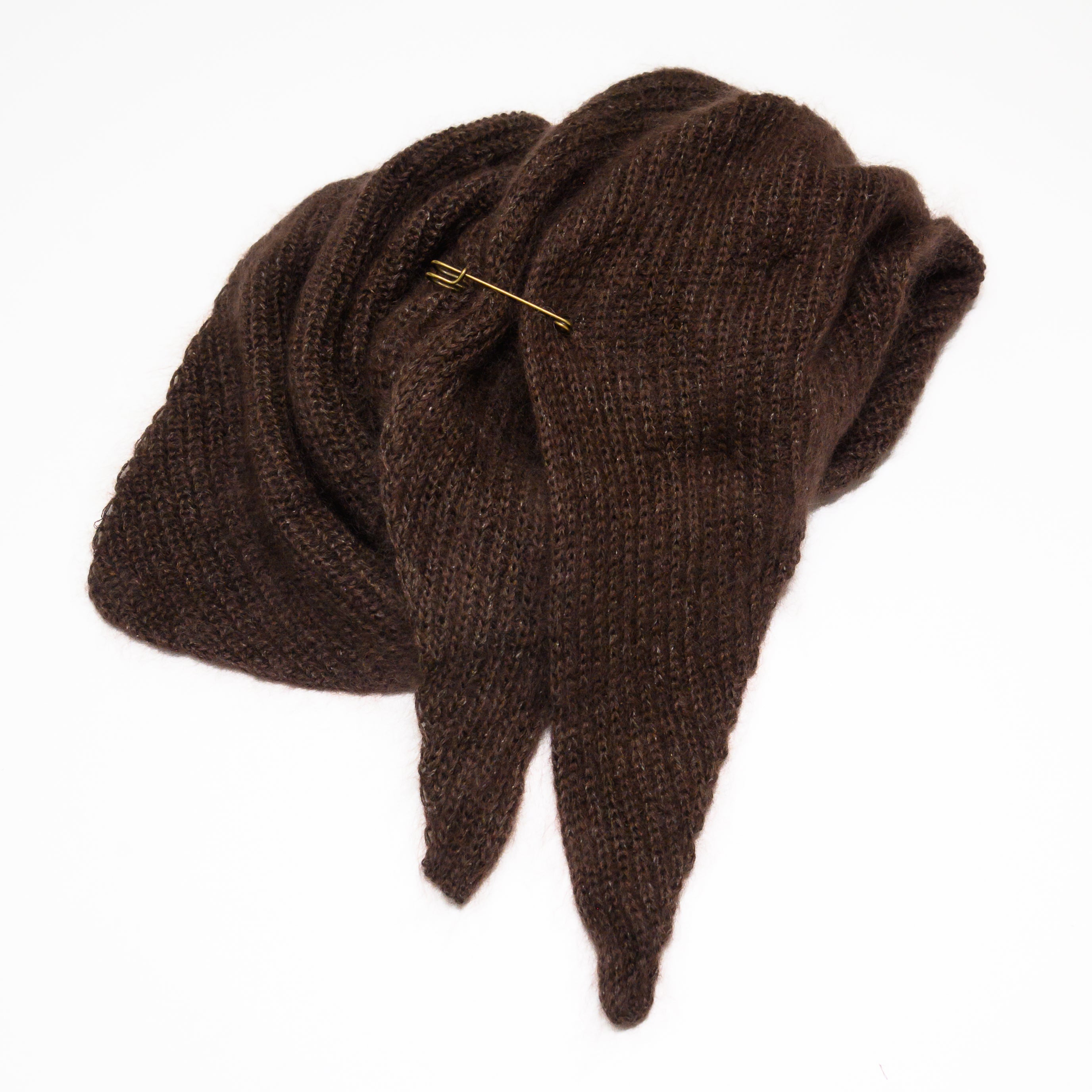 Silk Mohair Triangle Stole