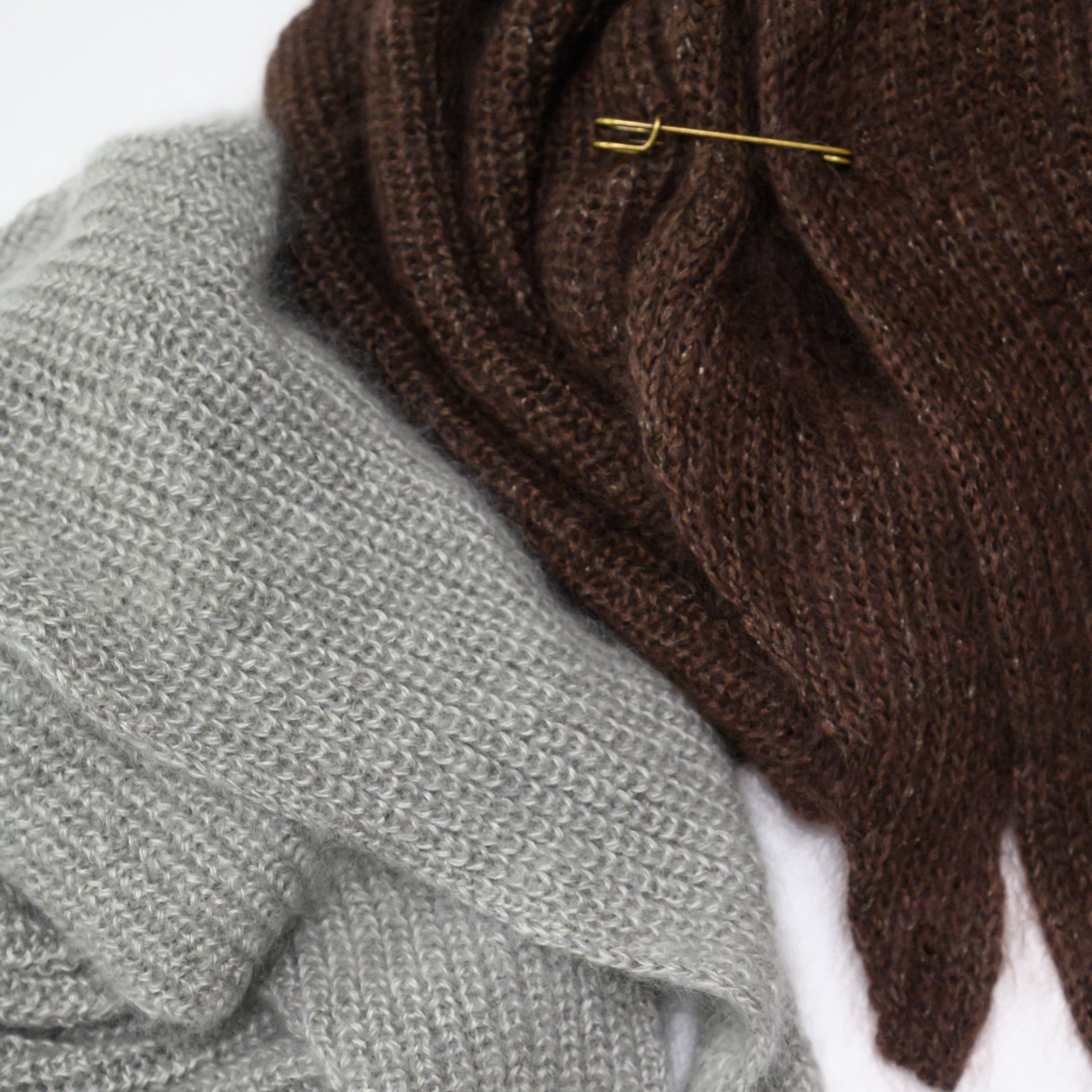 Silk Mohair Triangle Stole