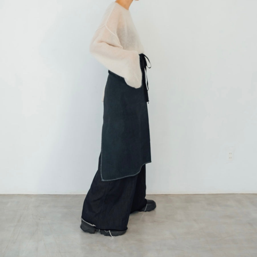 Black Dyed Vintage Apron 5