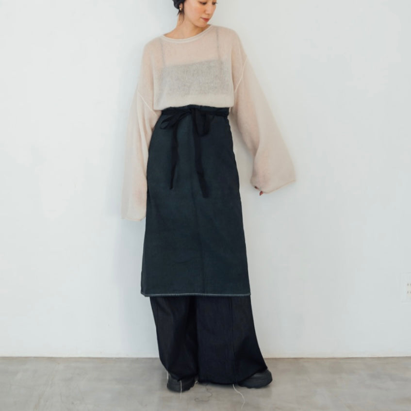 Black Dyed Vintage Apron 5