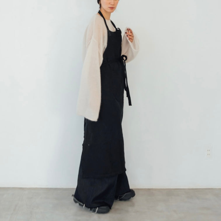Black Dyed Vintage Apron 3