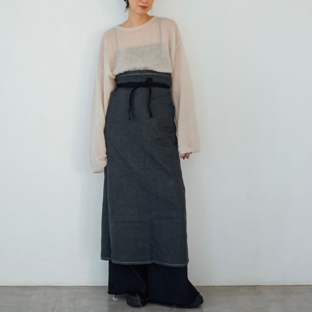 Black Dyed Vintage Apron 7