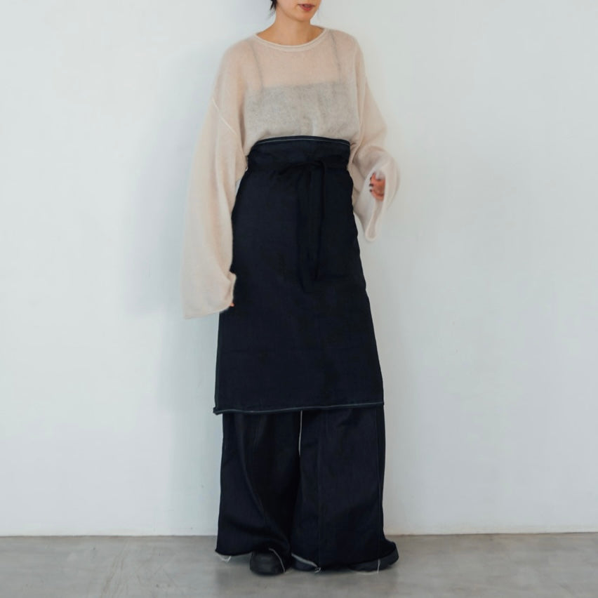 Black Dyed Vintage Apron 8
