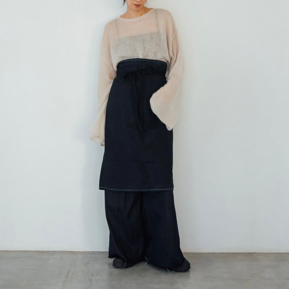 Black Dyed Vintage Apron 8