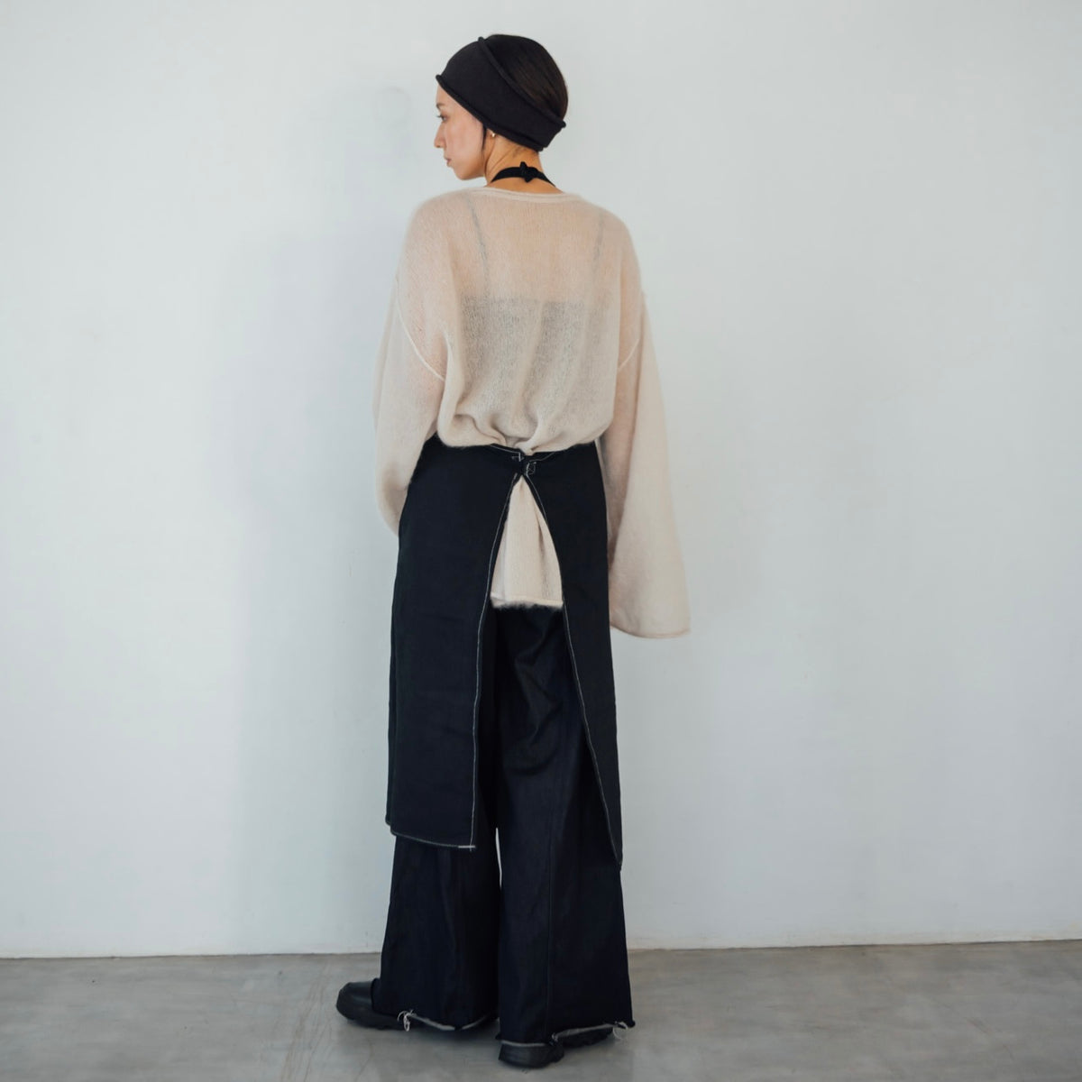Black Dyed Vintage Apron 9