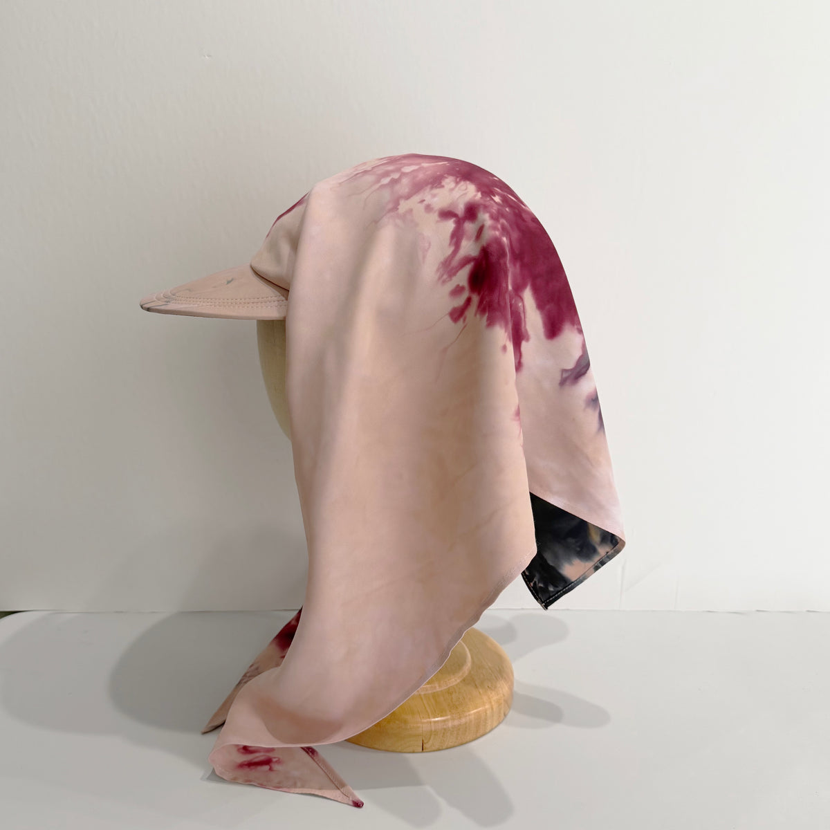 "HANAKAGE" Scarf Cap Pink 2