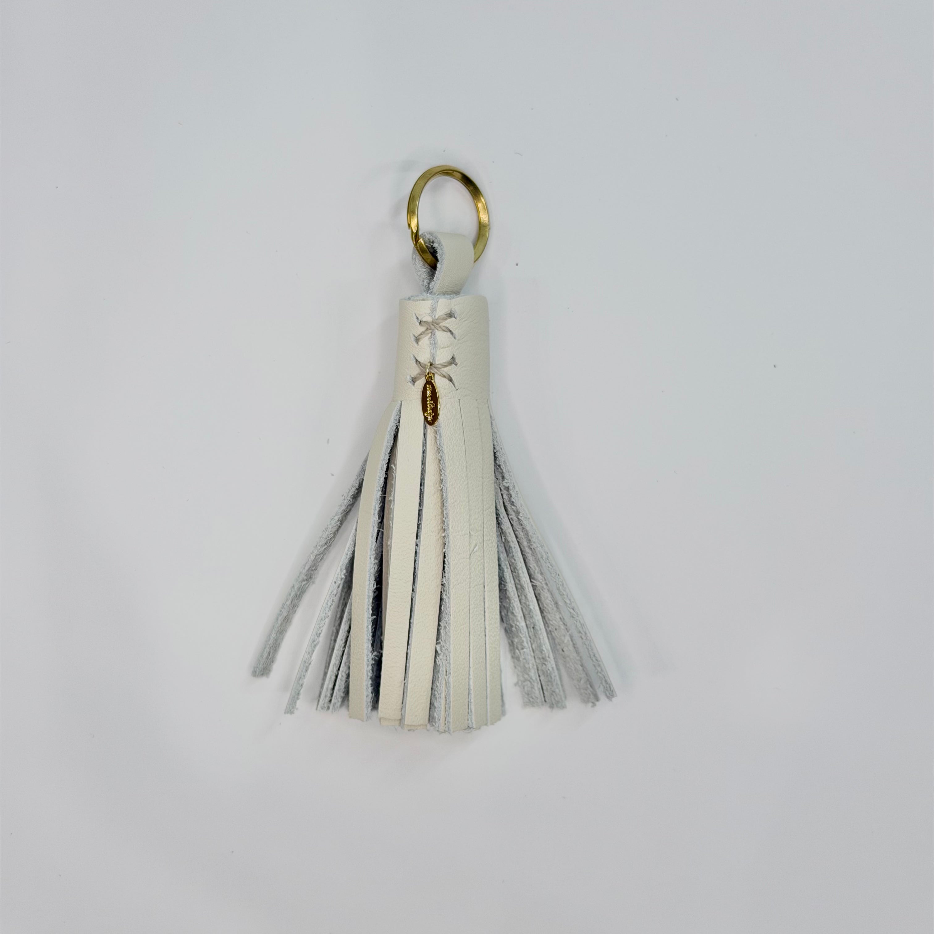 marihoja Leather Tassel (White)