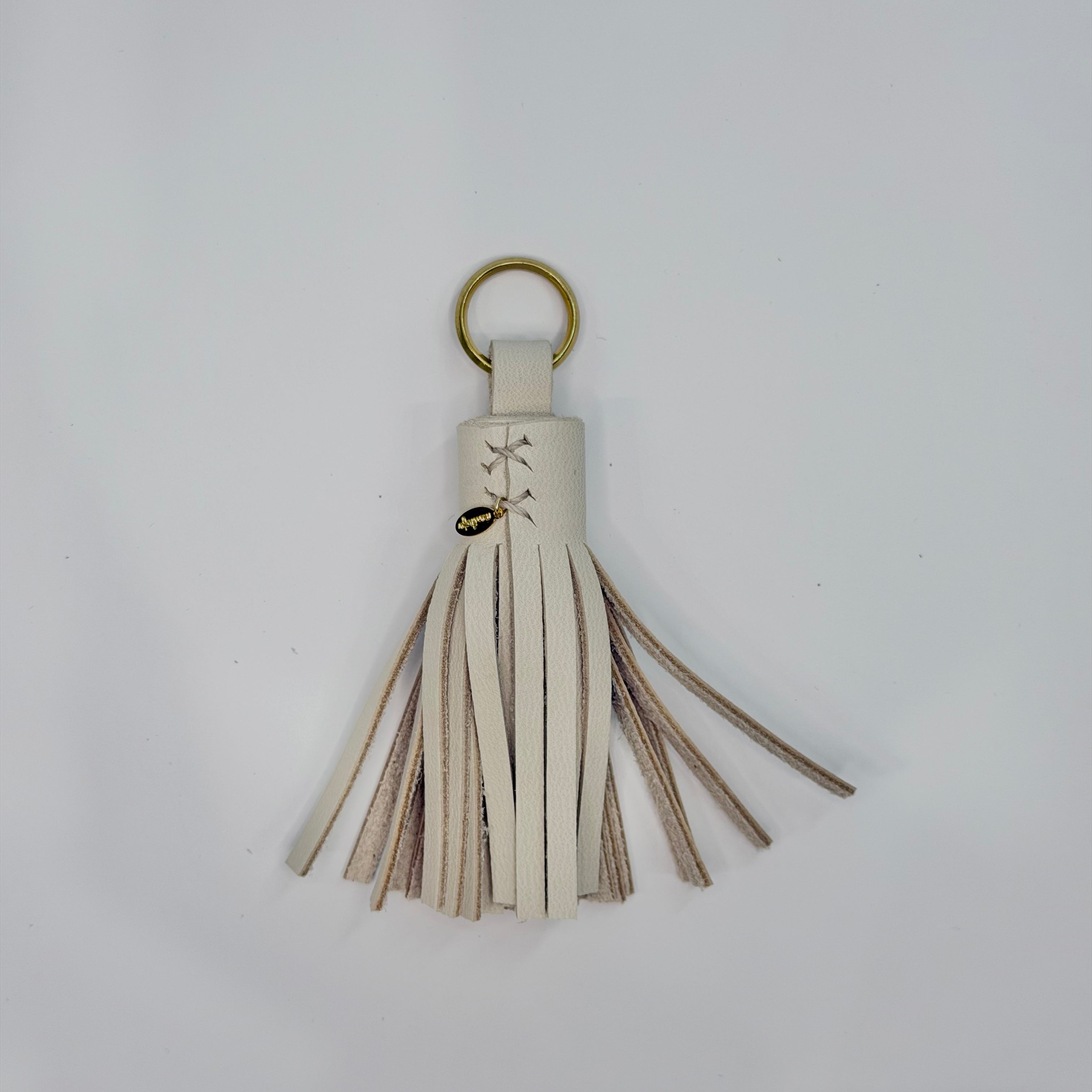 marihoja Leather Tassel (White)
