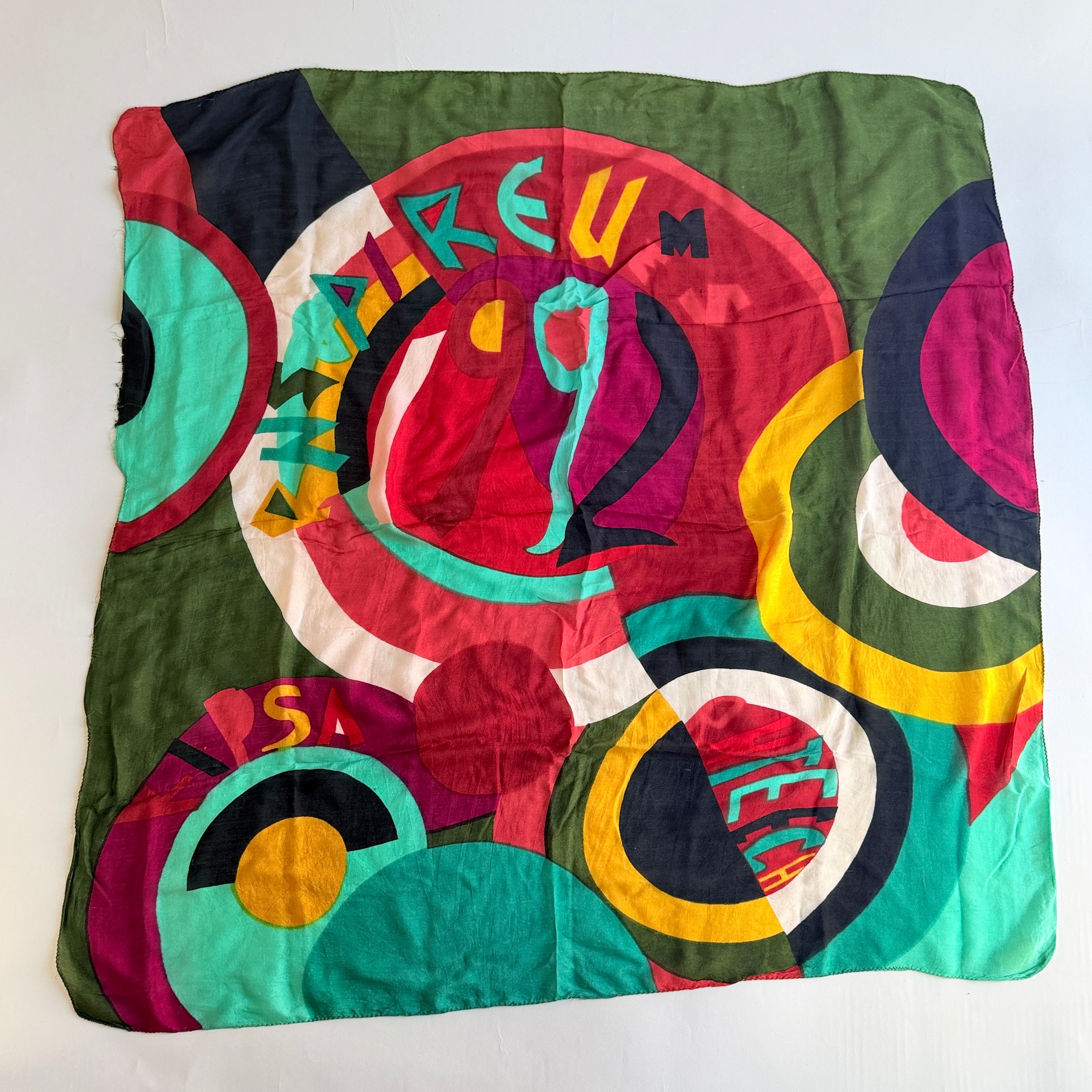 Vintage Silk scarf _L-2_