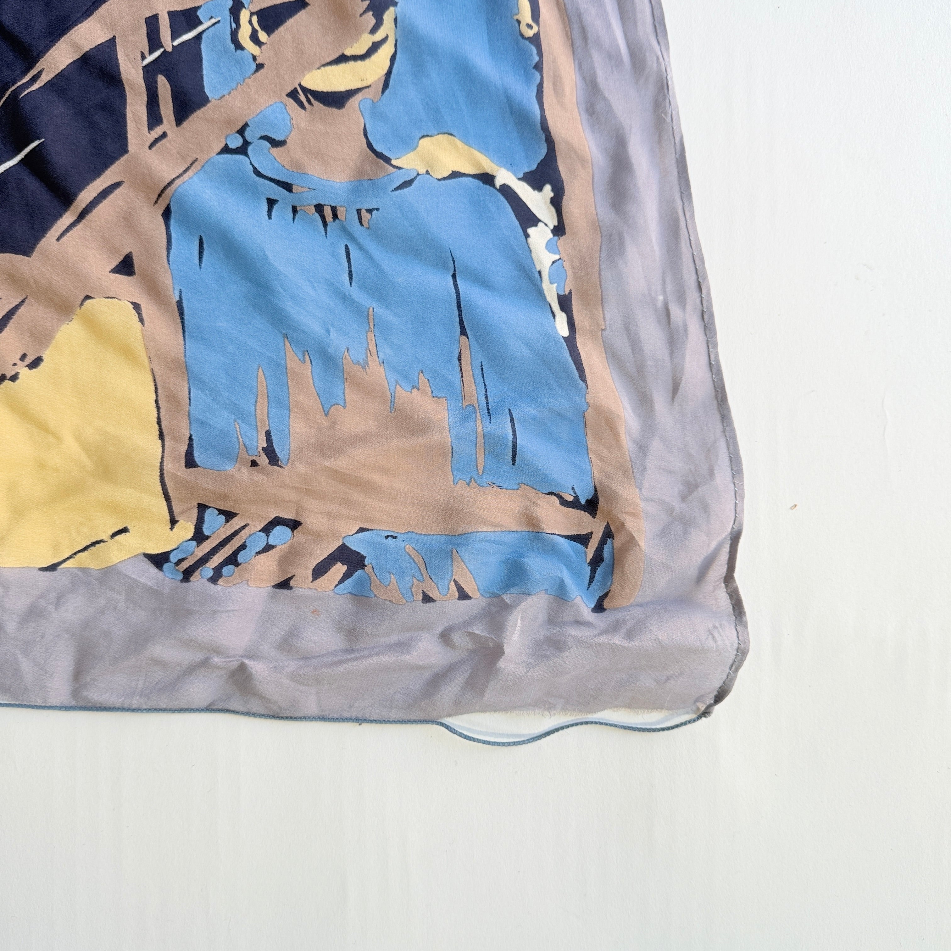 Vintage Silk scarf _L-3_