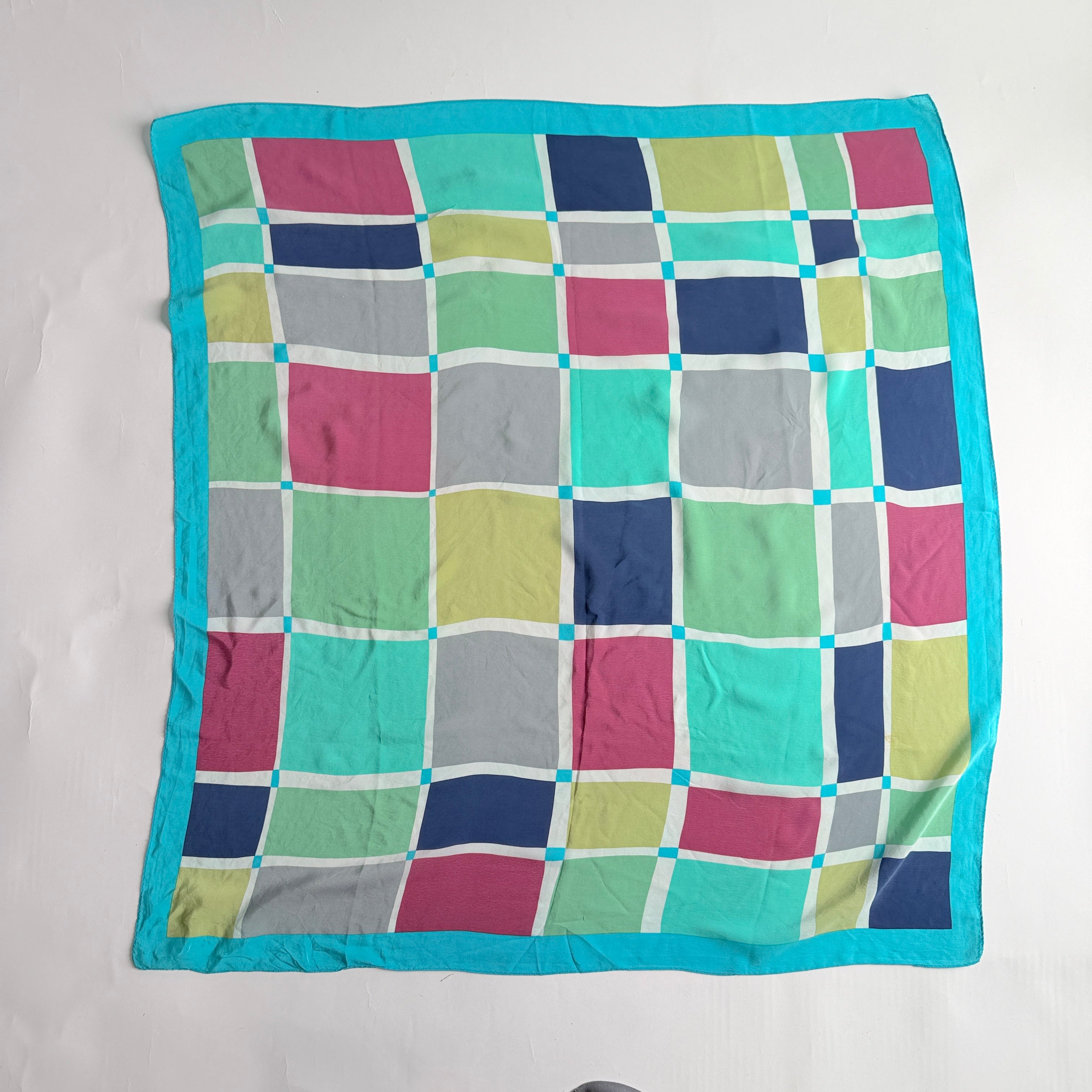 Vintage Silk scarf _M-6_