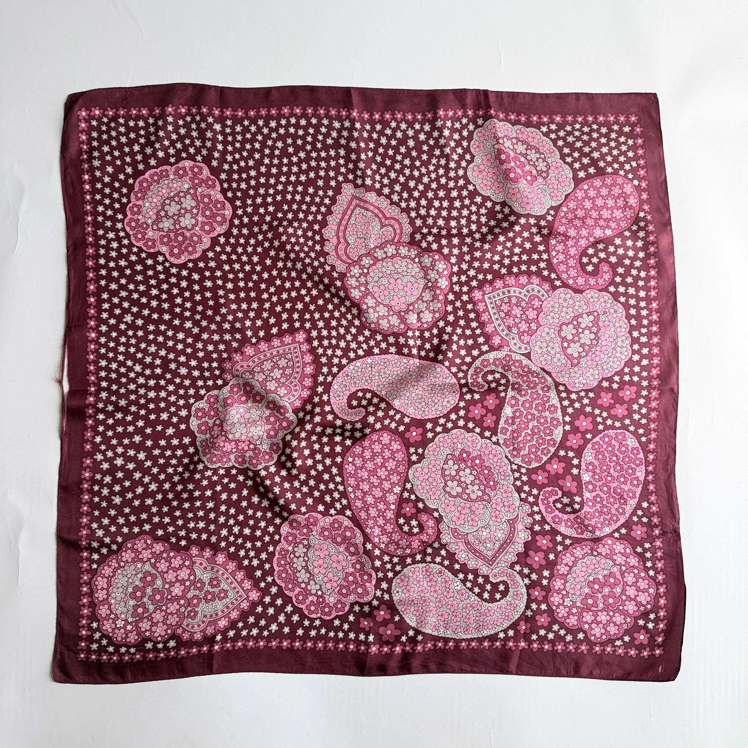 Vintage Silk scarf _M-29_
