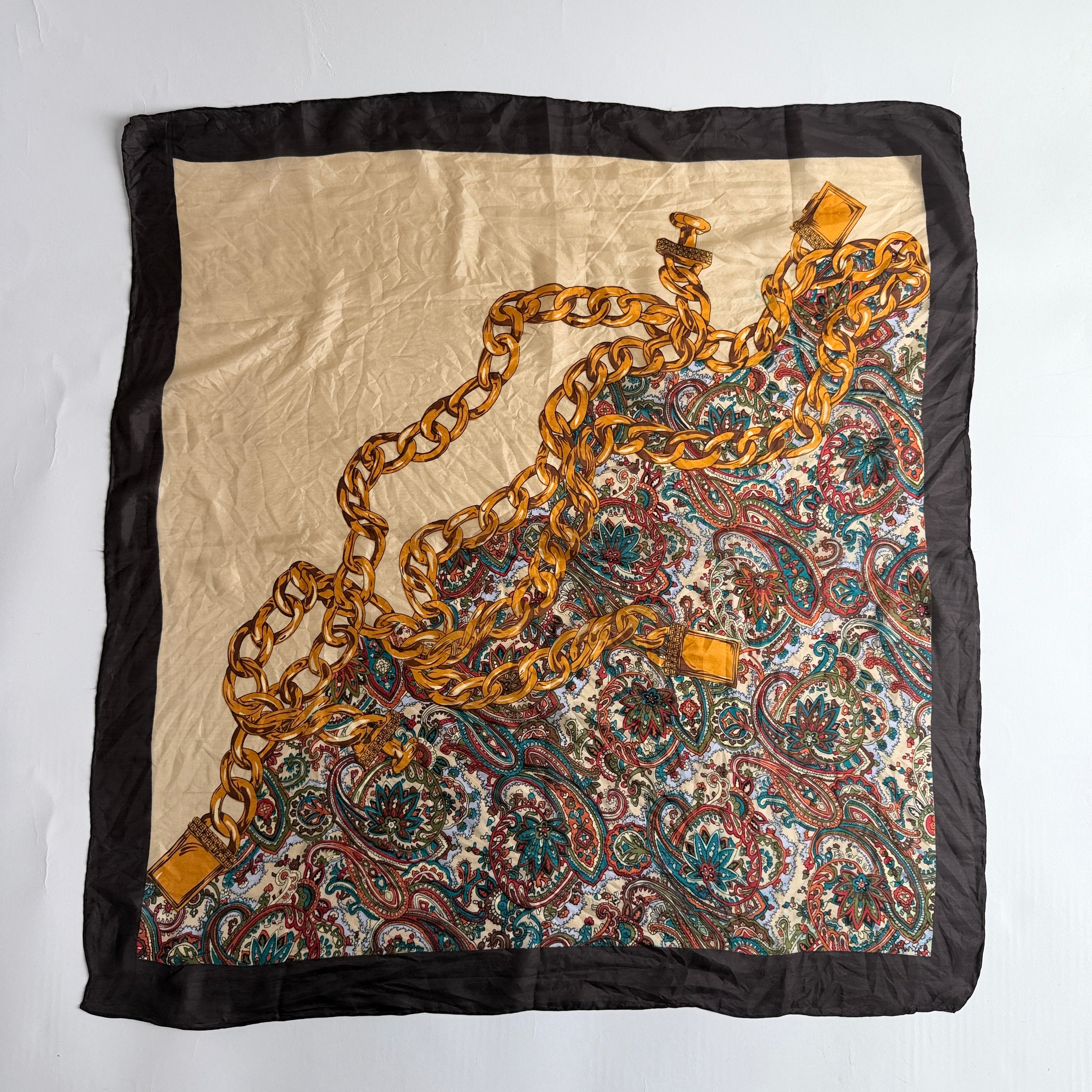 Vintage Silk scarf _M-11