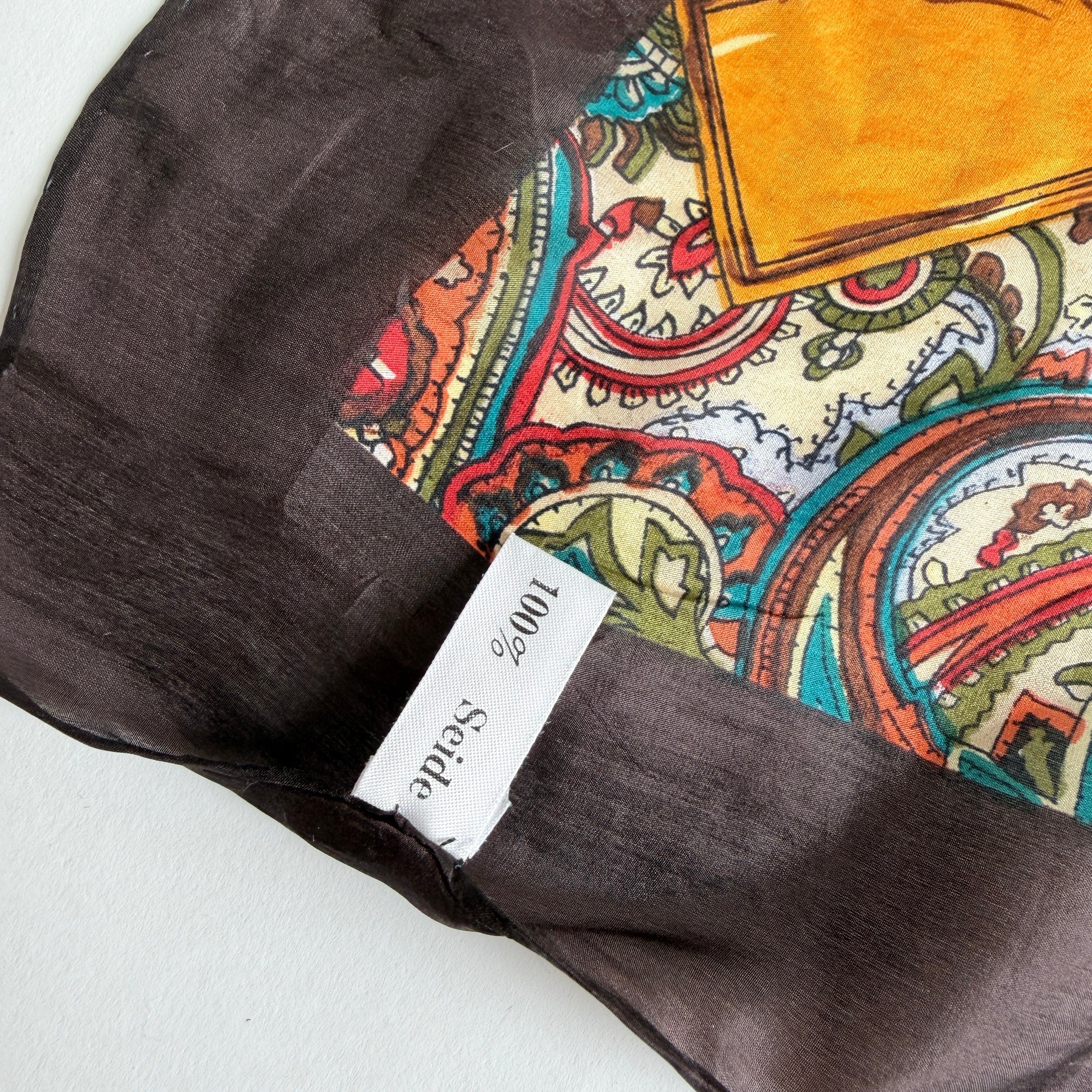 Vintage Silk scarf _M-11