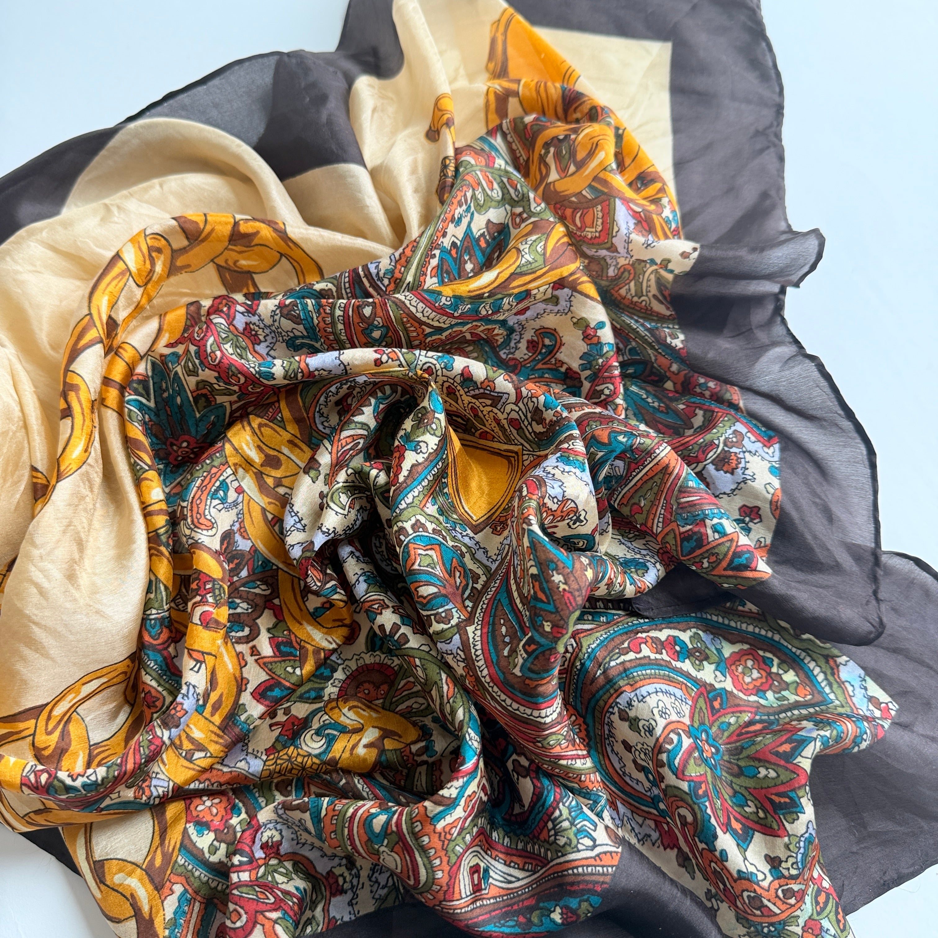Vintage Silk scarf _M-11