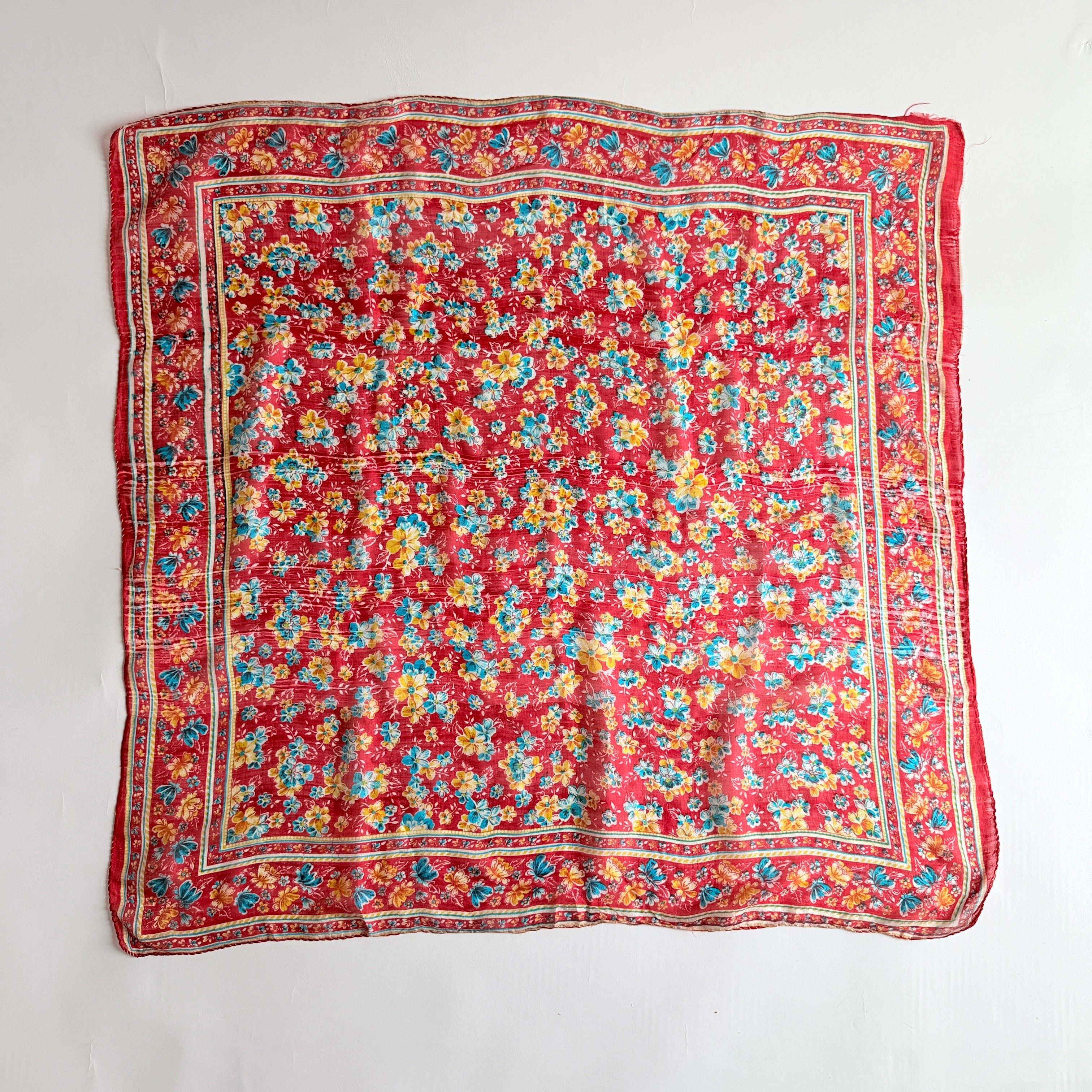 Vintage Silk scarf _L-6_