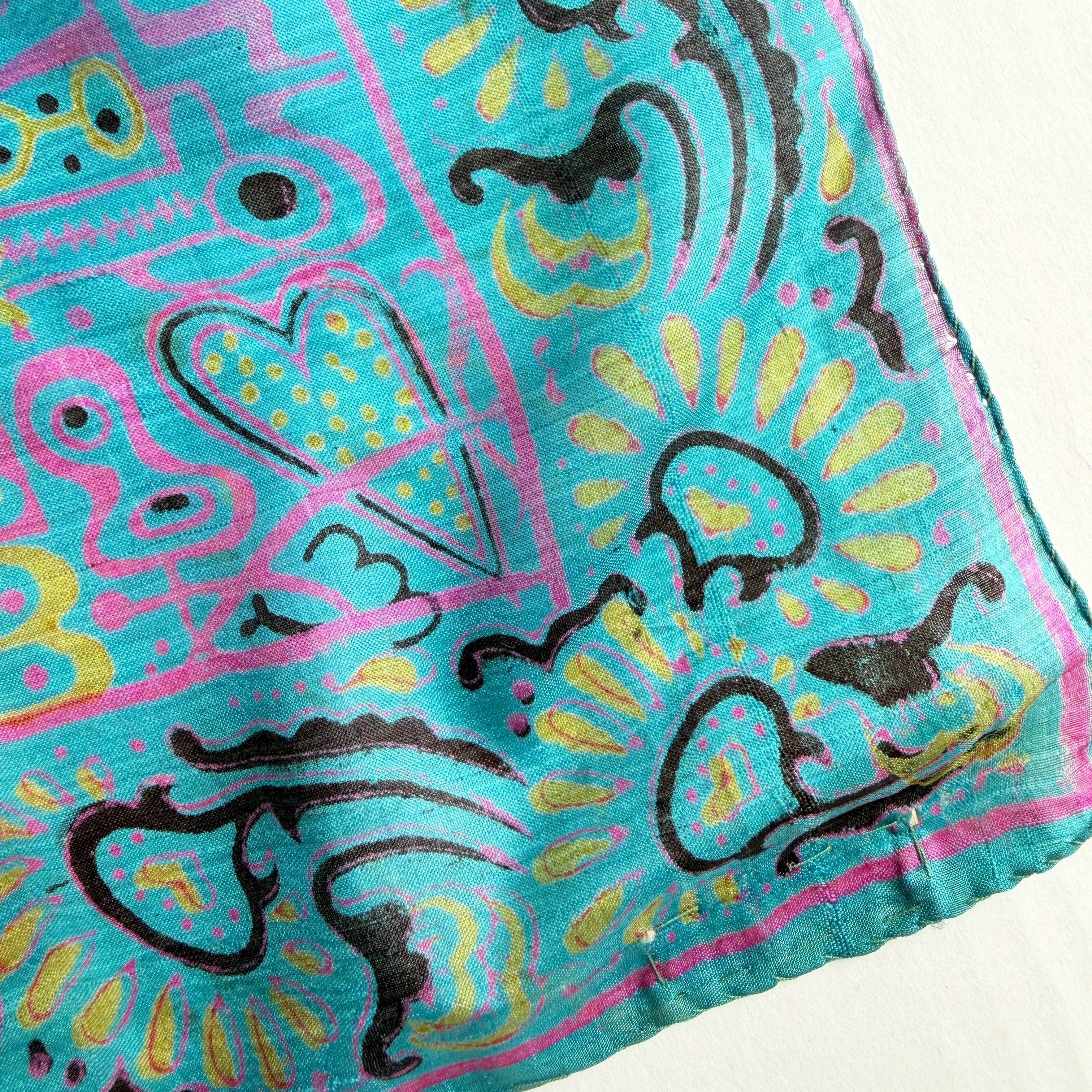Vintage Silk scarf _M-8_