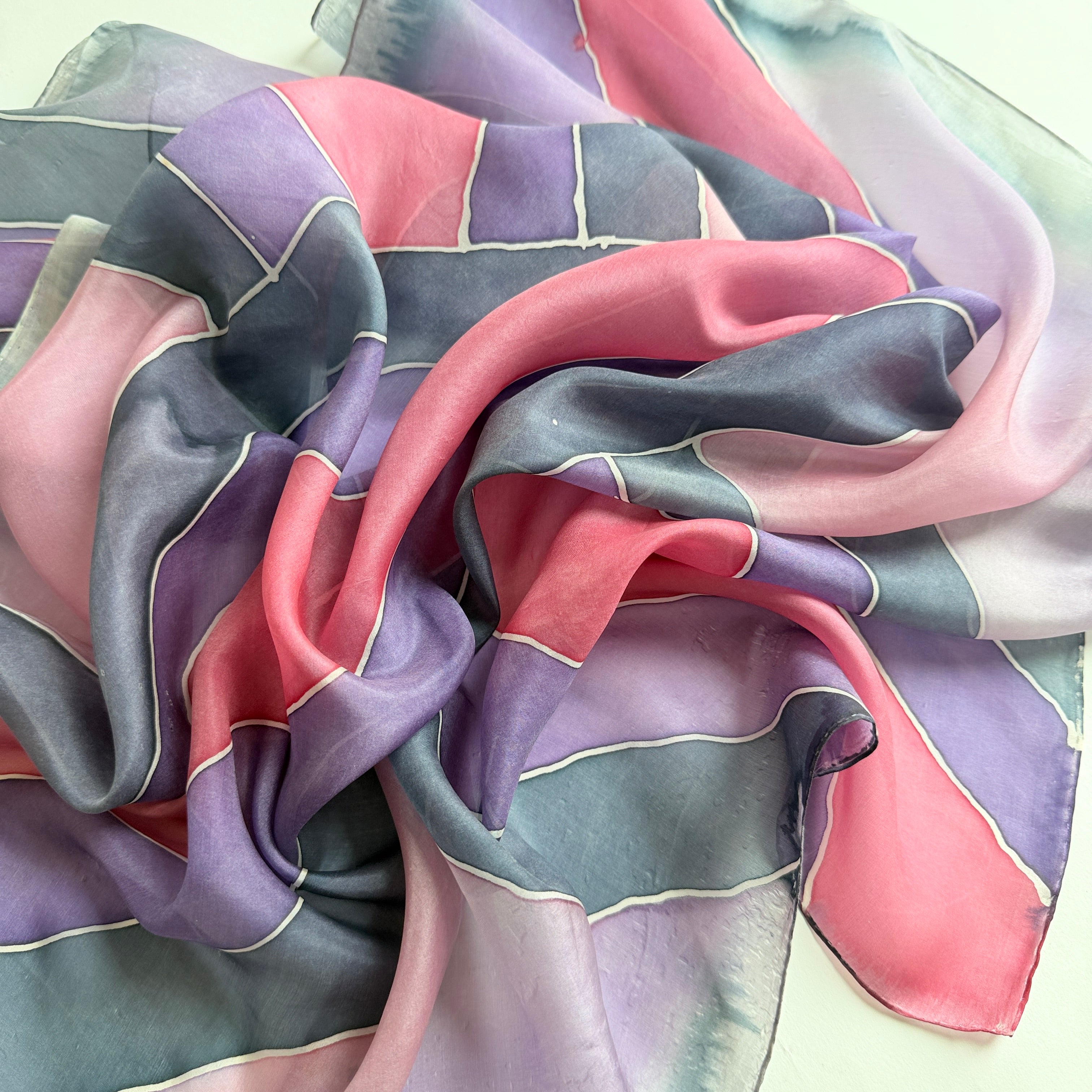 Vintage Silk scarf _L-12
