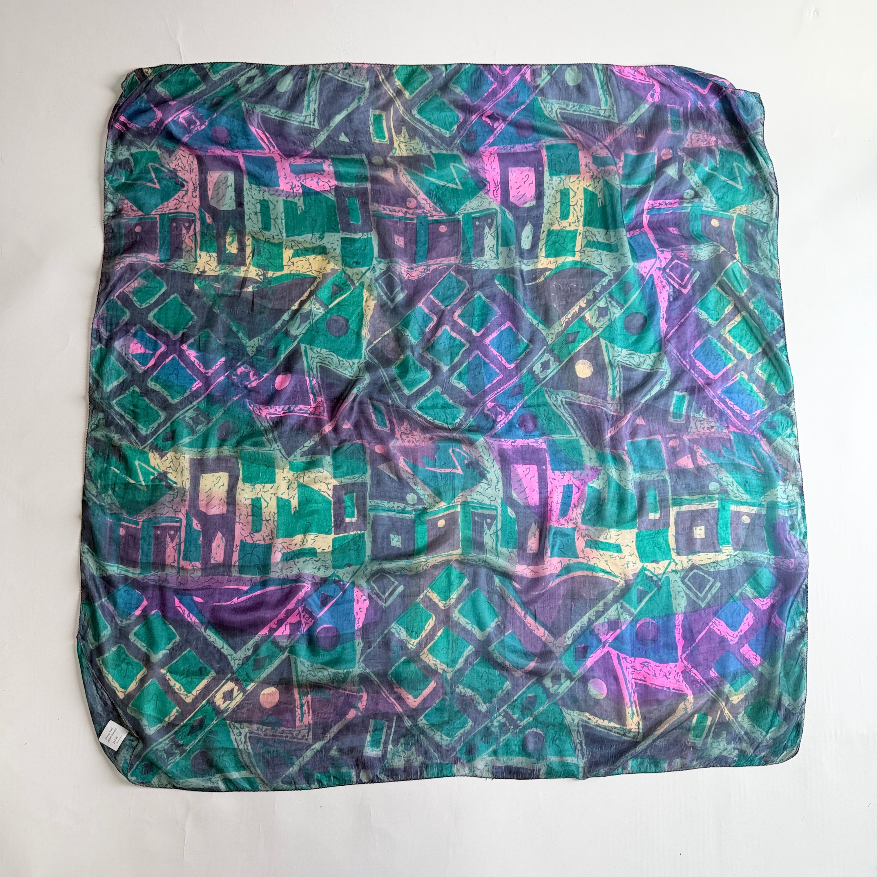 Vintage Silk scarf _L-8