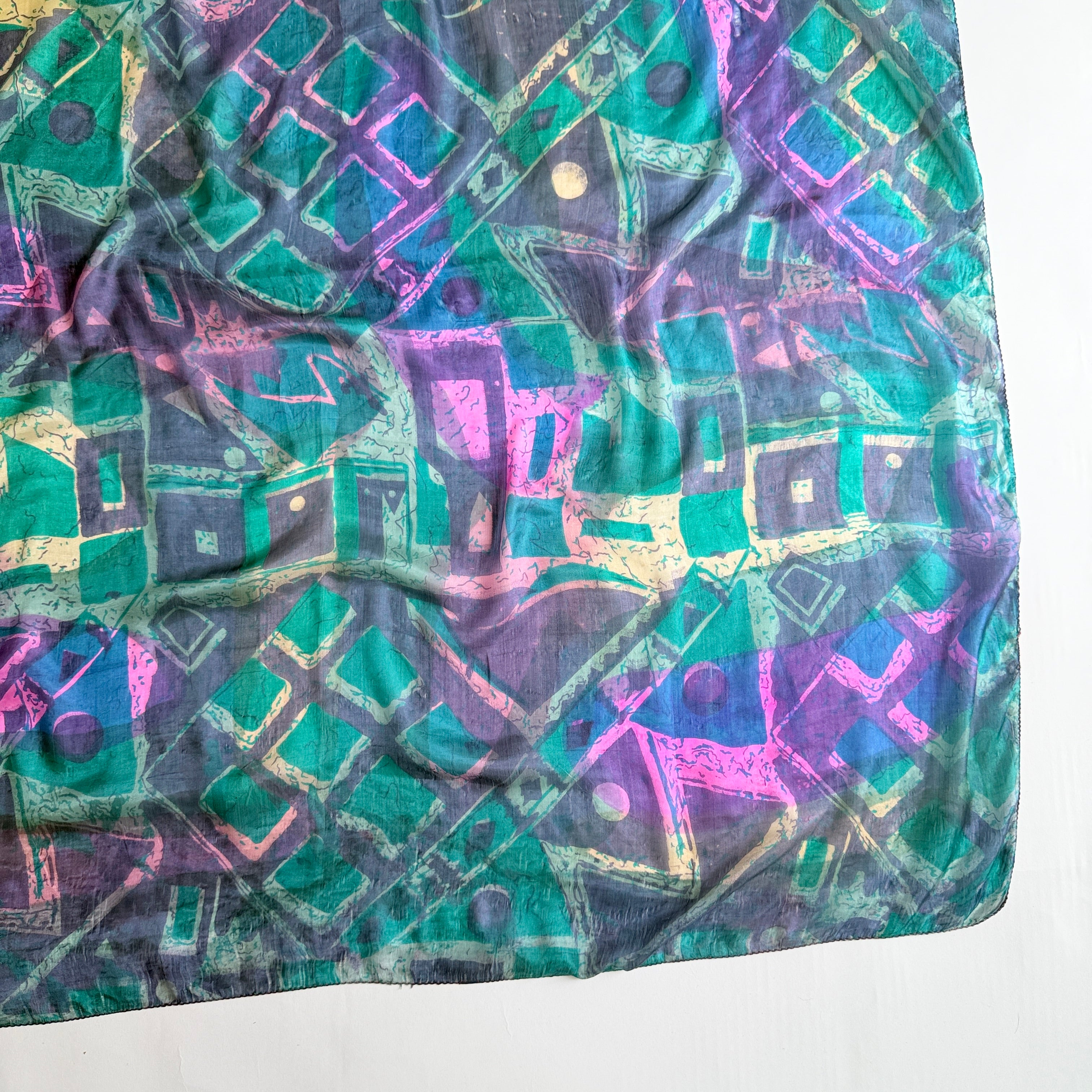 Vintage Silk scarf _L-8