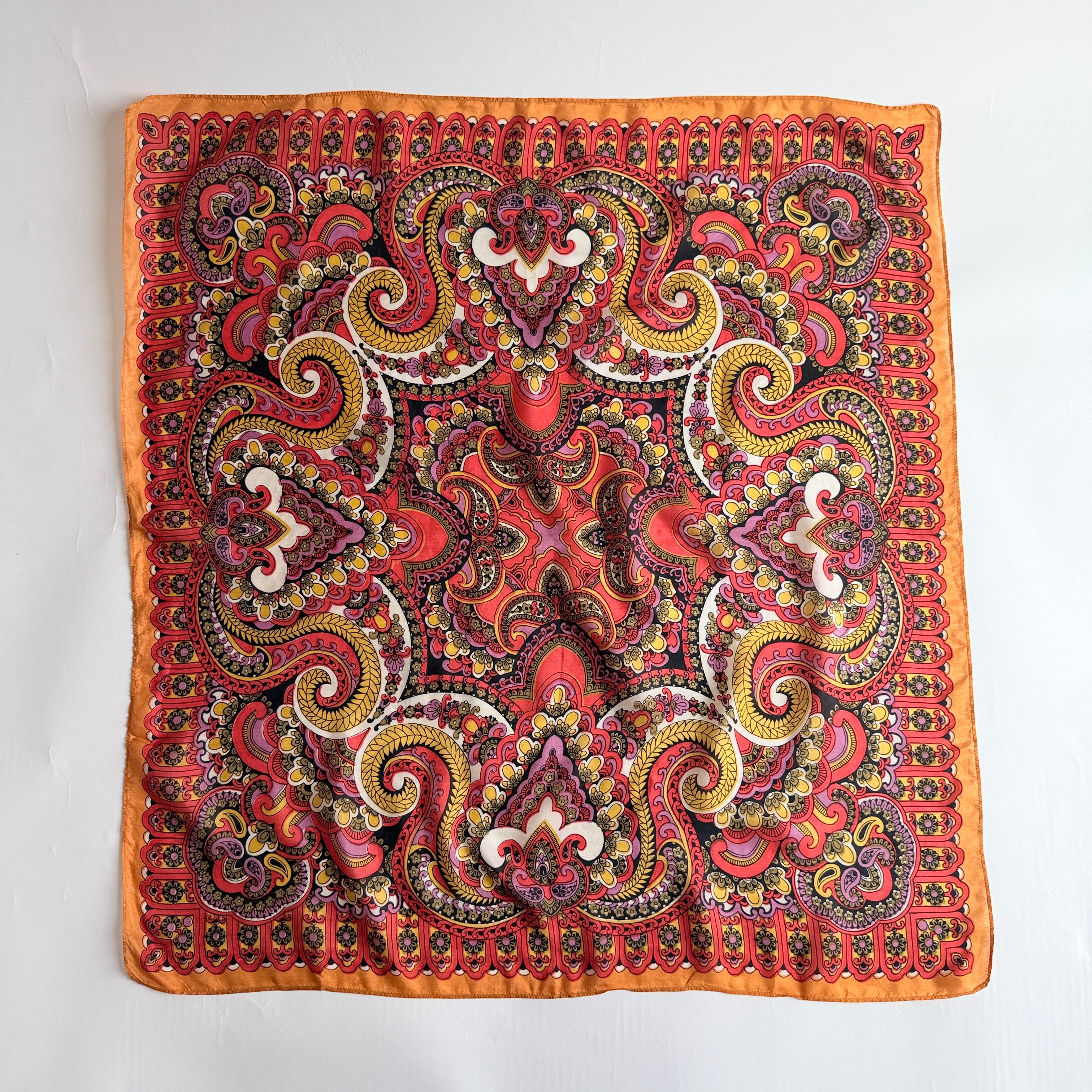 Vintage Silk scarf _M-3_