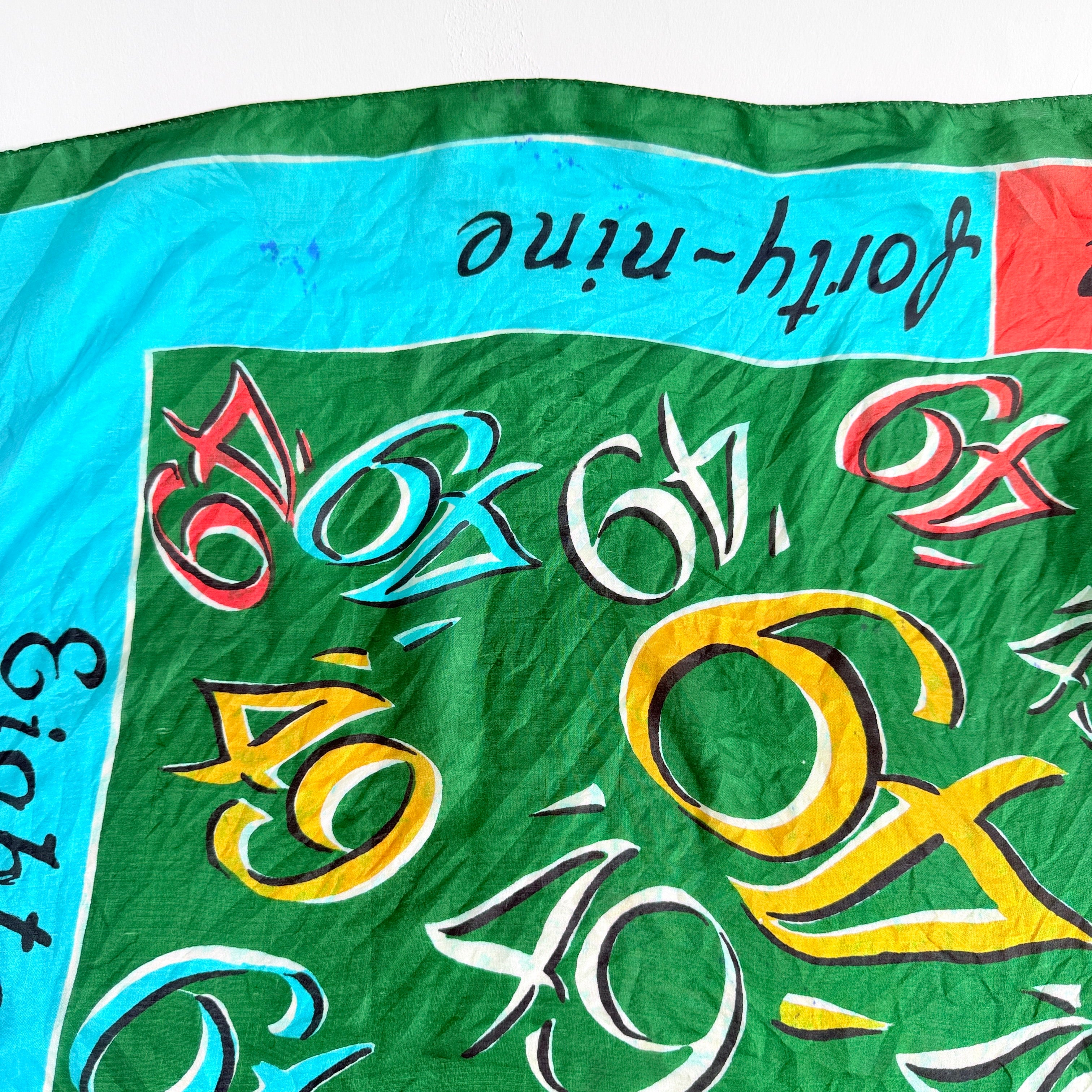 Vintage Silk scarf _L-16