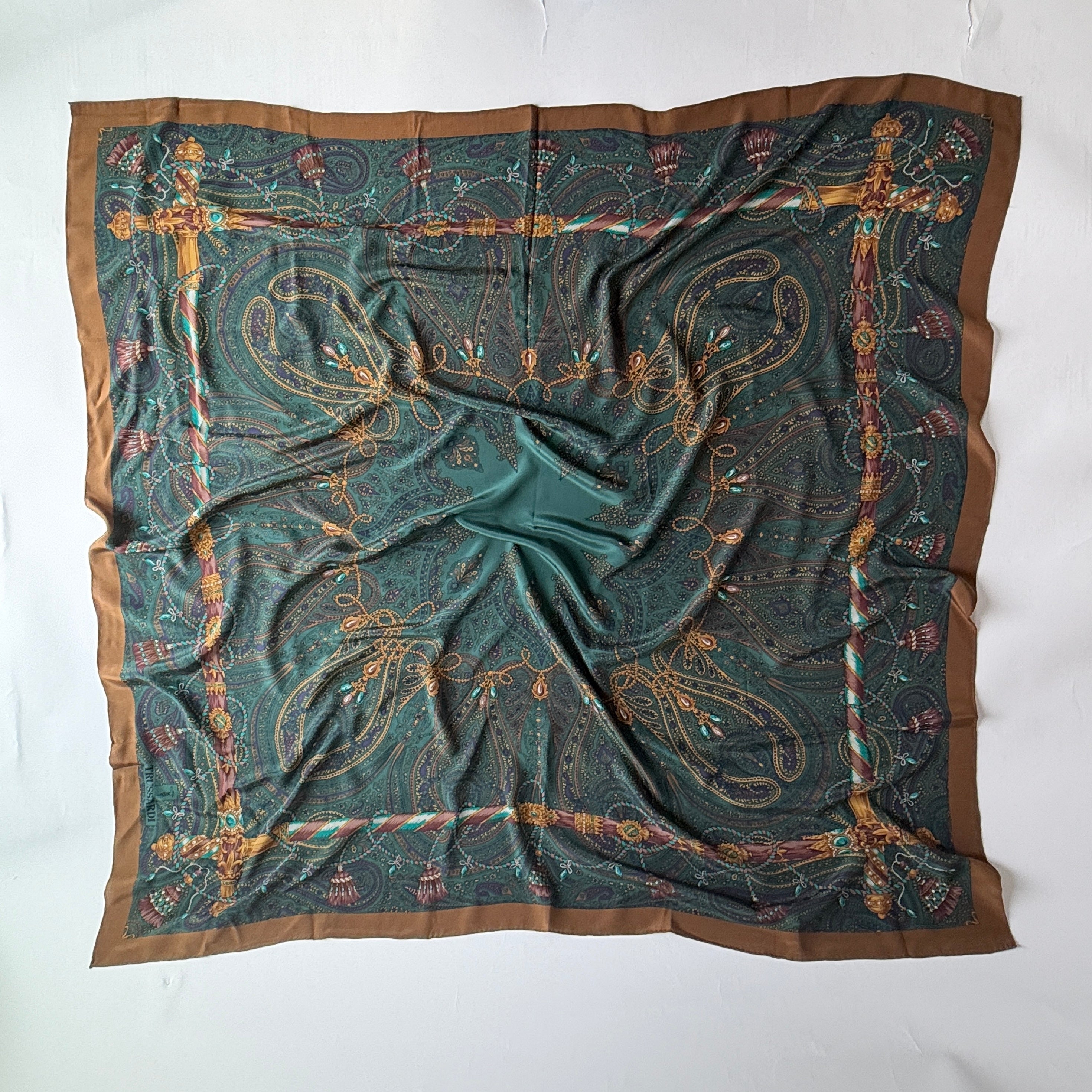 Vintage Silk scarf _XL_1