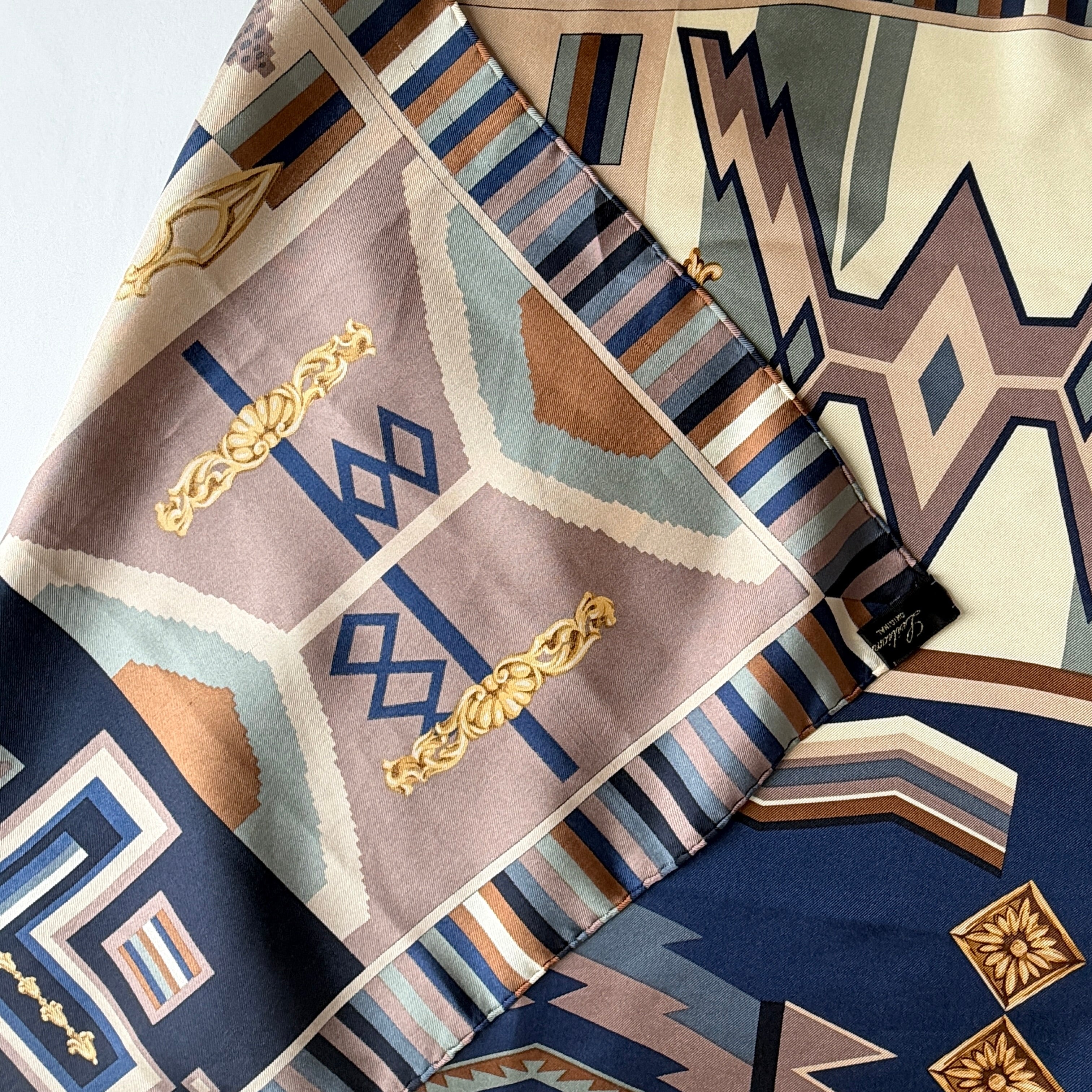 Vintage Silk scarf _L-14