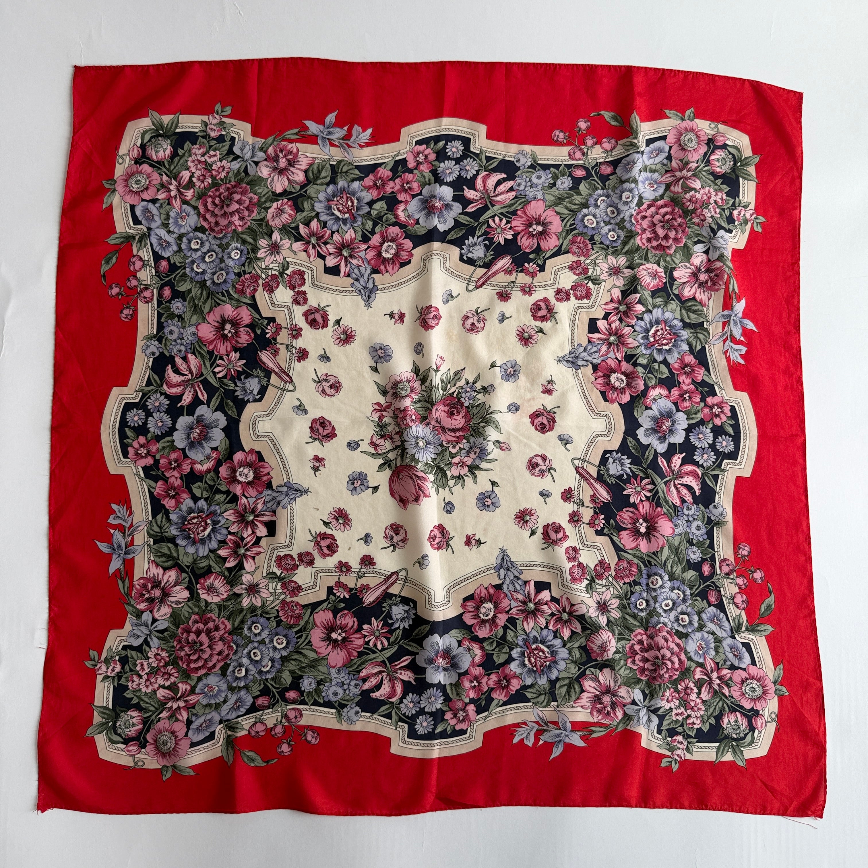 Vintage Silk scarf _M-40