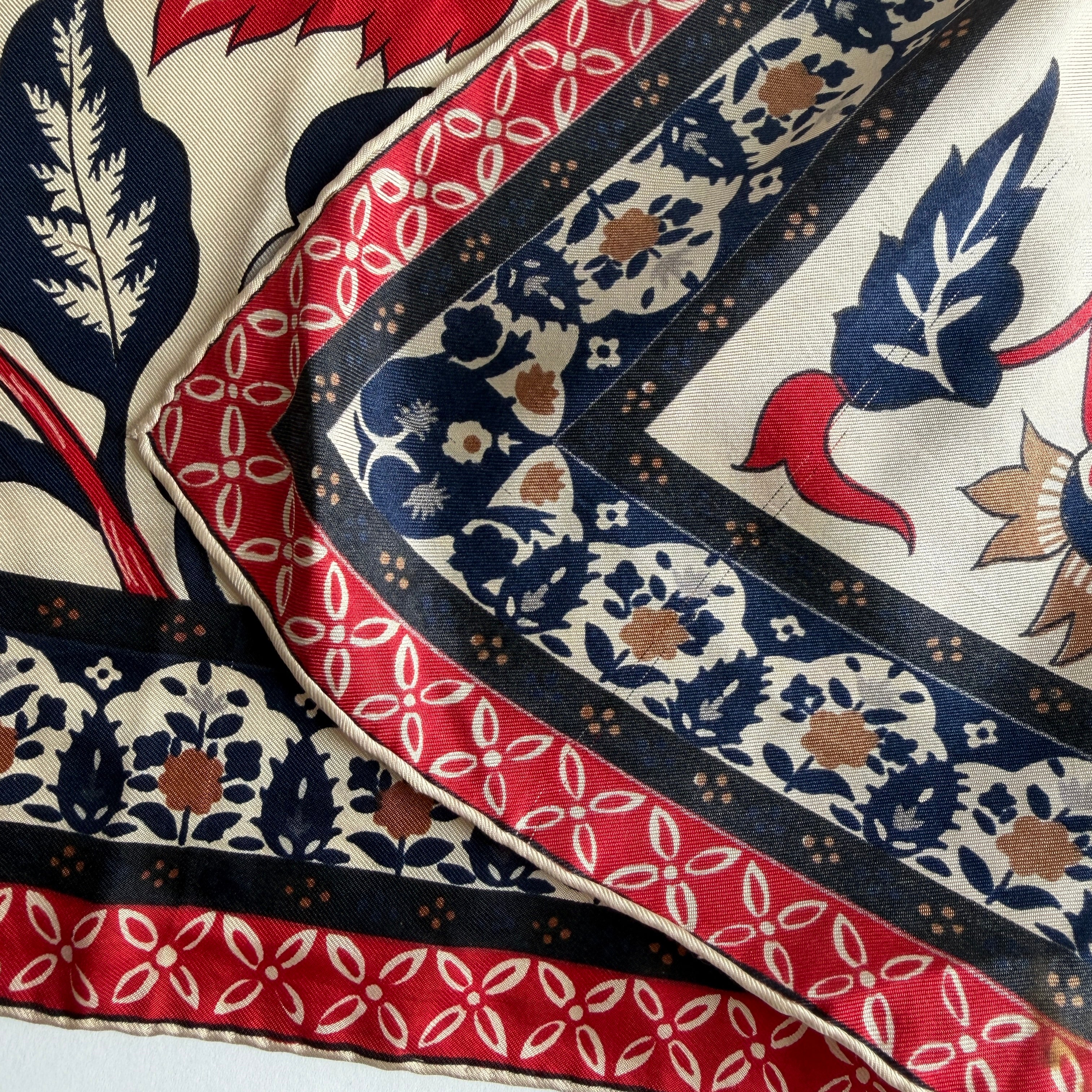 Vintage Silk scarf _M-13