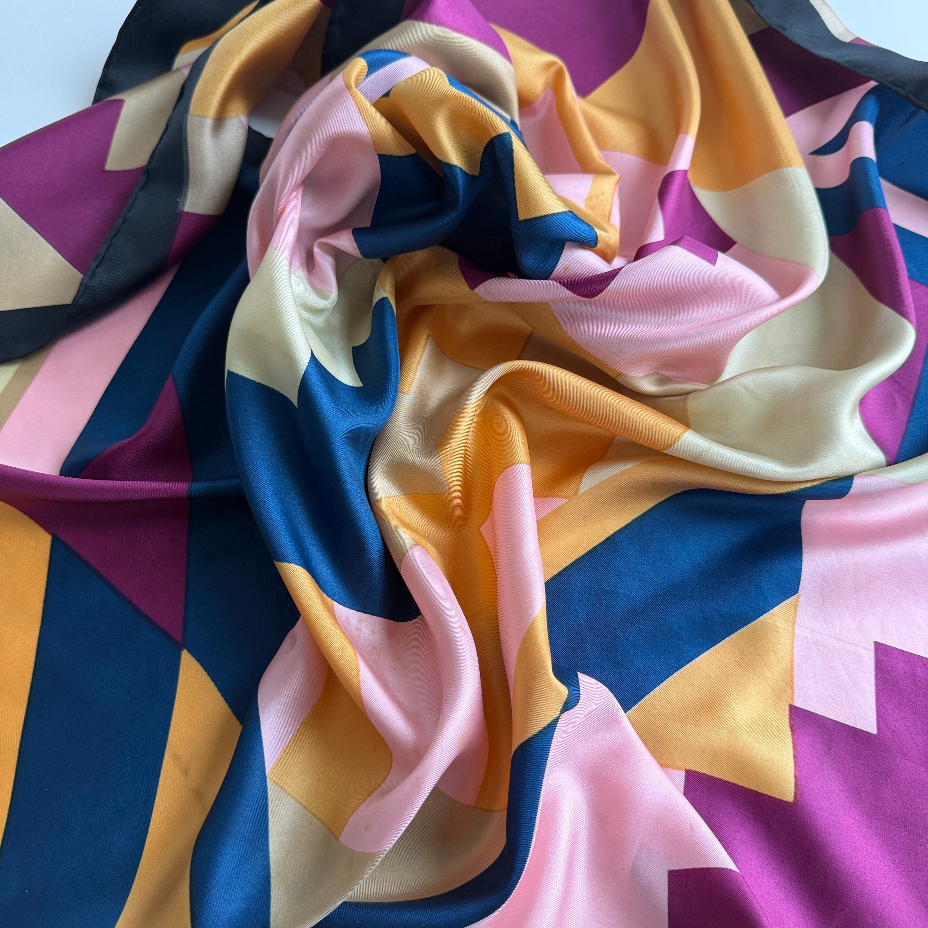 Vintage Silk scarf _M-4