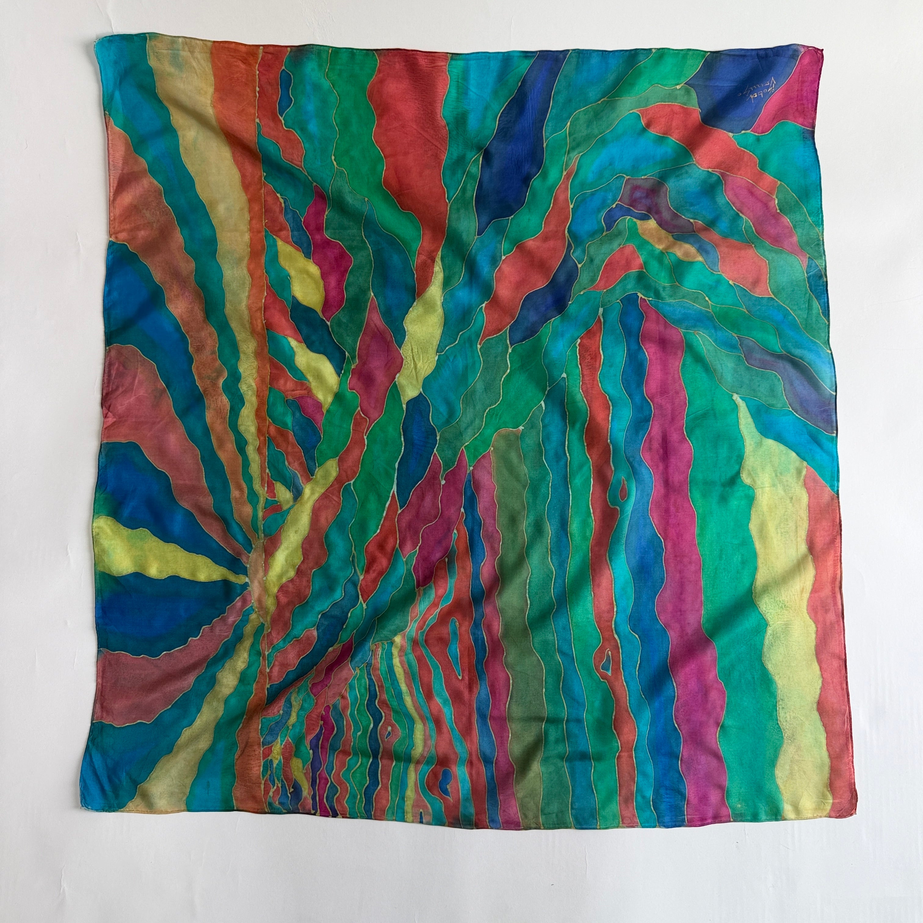 Vintage Silk scarf _L-13